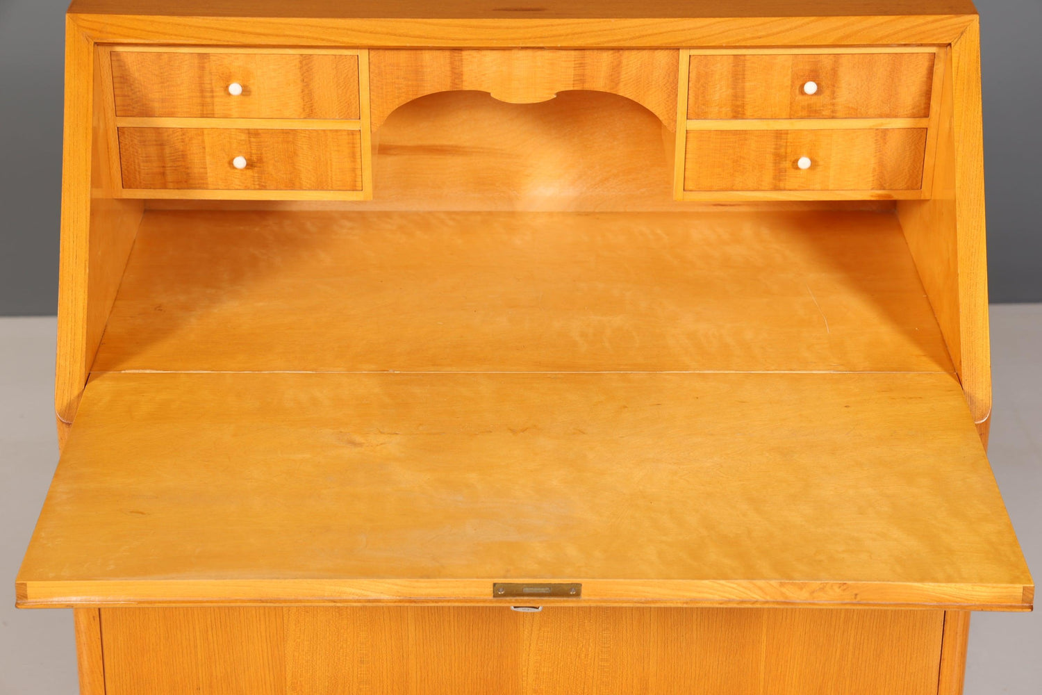 Schlichter Sekretär im Biedermeier Stil um 1930 echt Holz Schreibmöbel Kommode