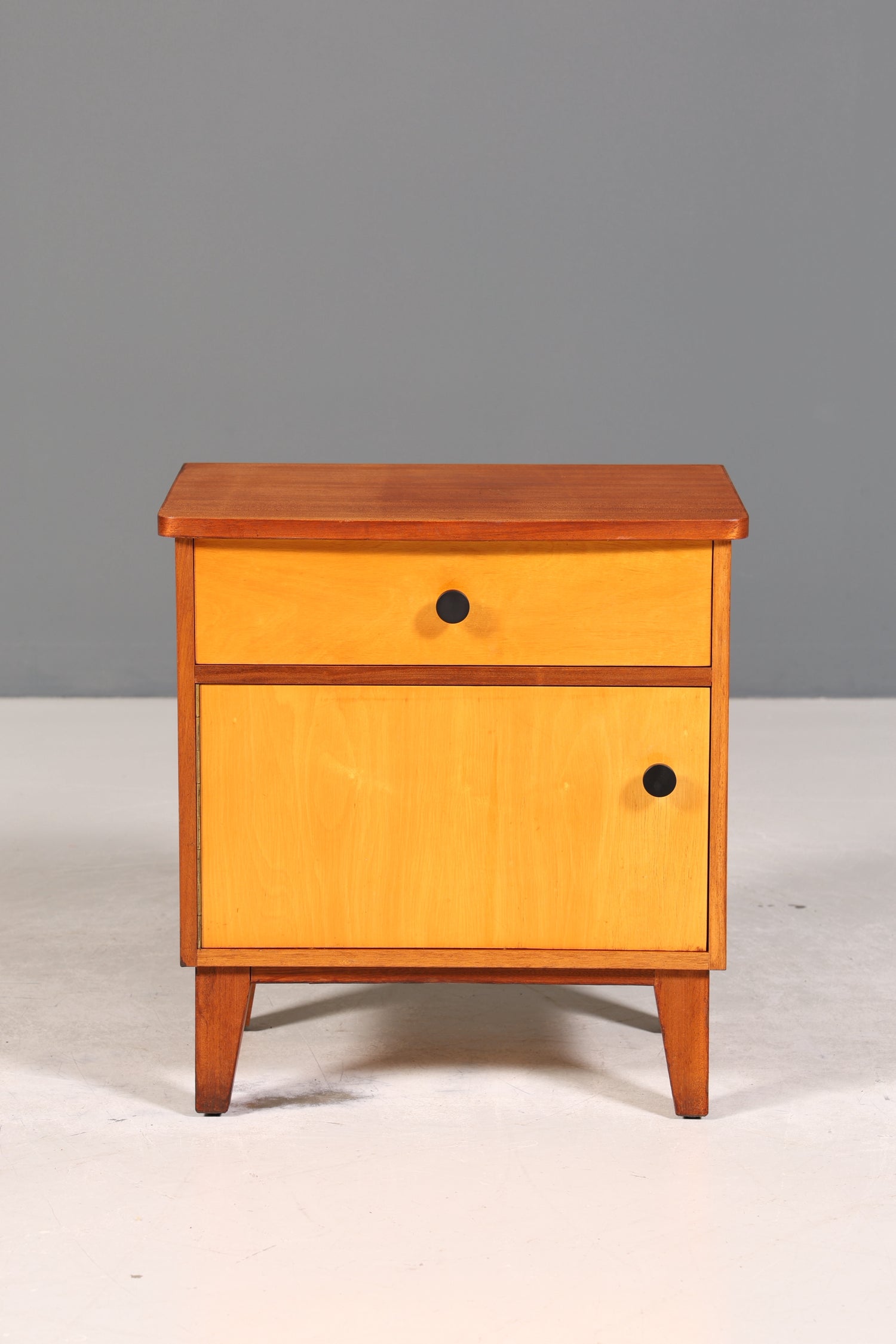 Wunderschöne Mid Century Kommode Vintage Nachttisch 60s Schubladenkommode Schrank 1 von 2