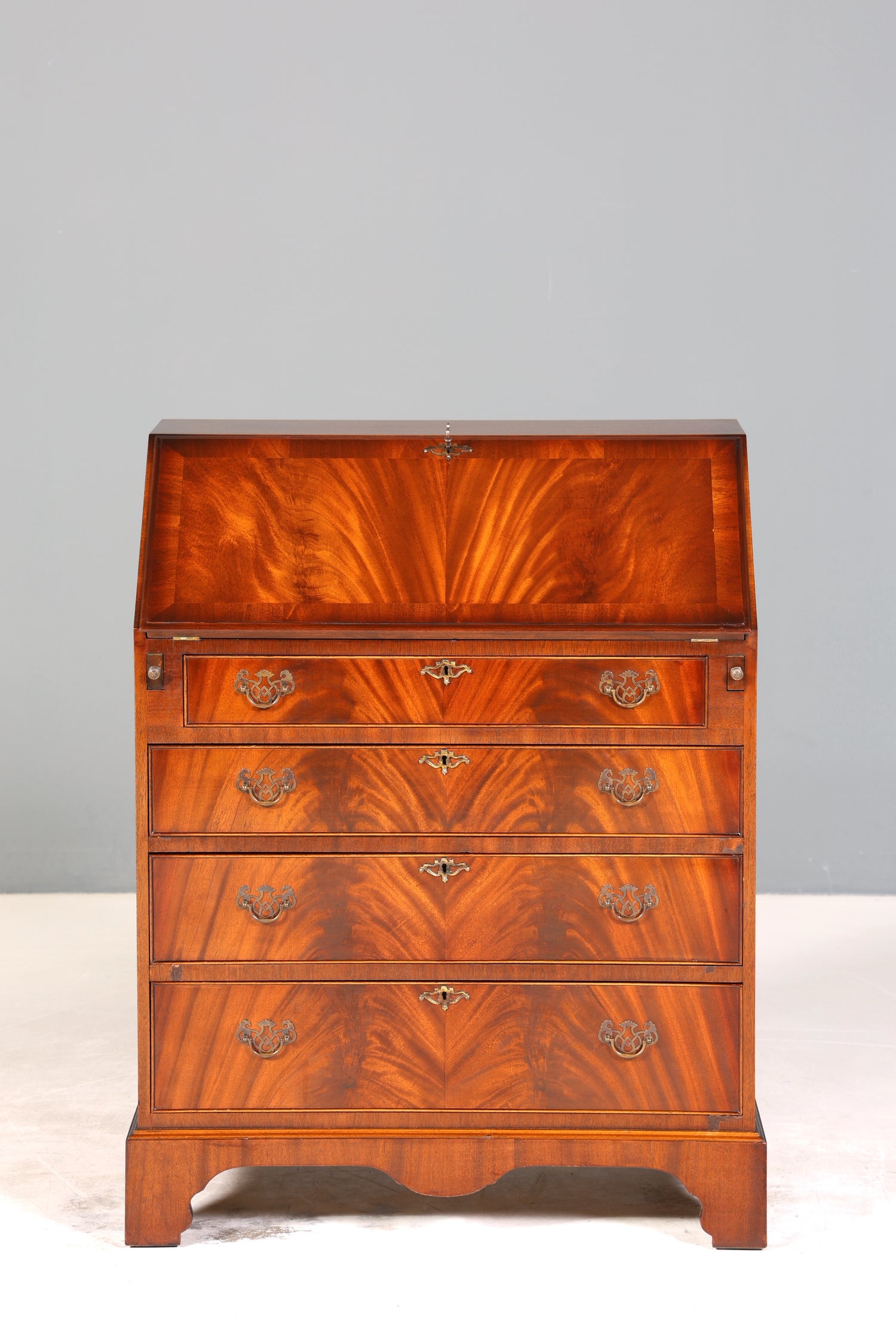 Wunderschöner Englischer Sekretär Schreibkommode Mahagoni Schreibtisch Kommode