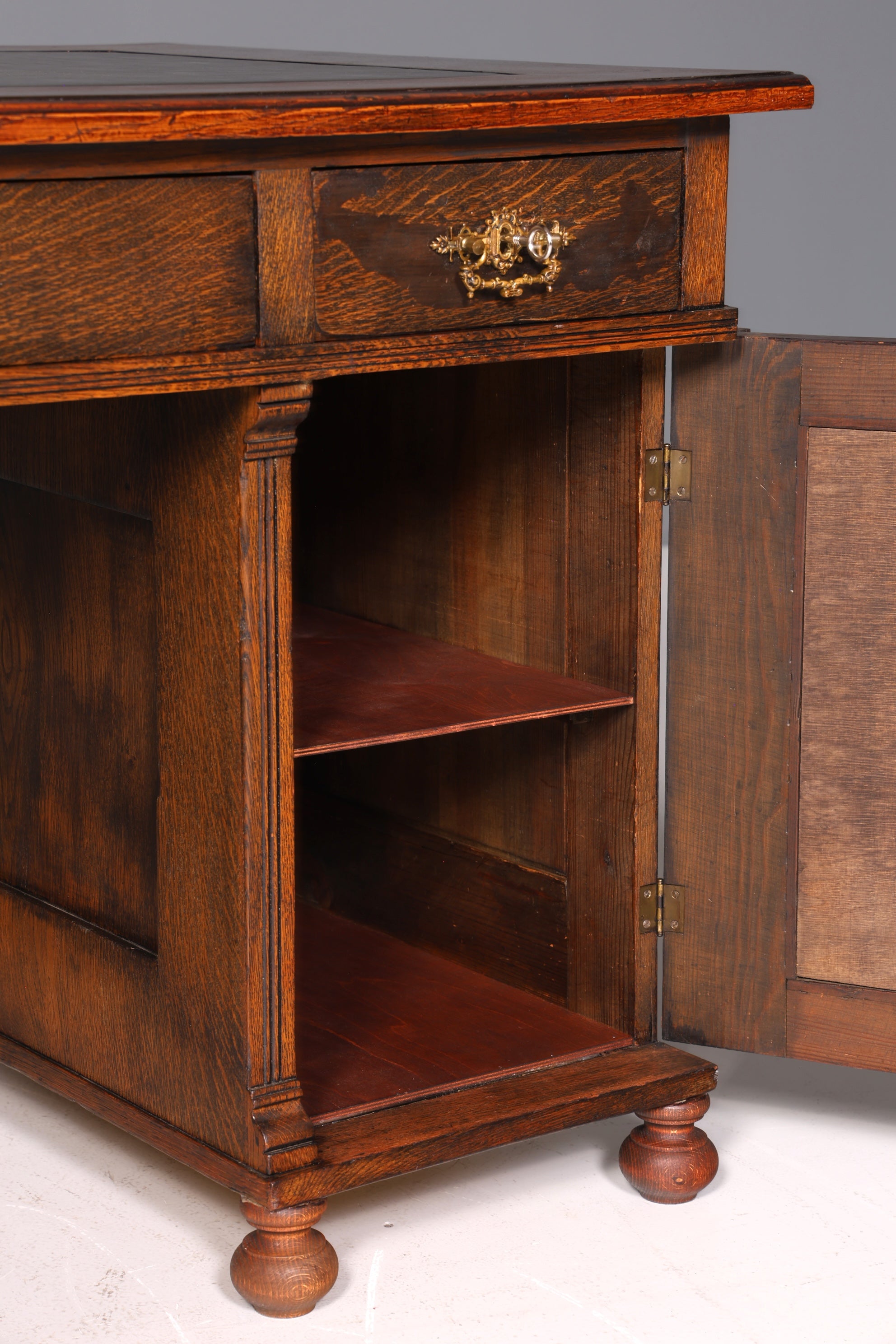 Traumhafter Jugendstil Schreibtisch Gründerzeit Bürotisch echt Holz Desk Office Table