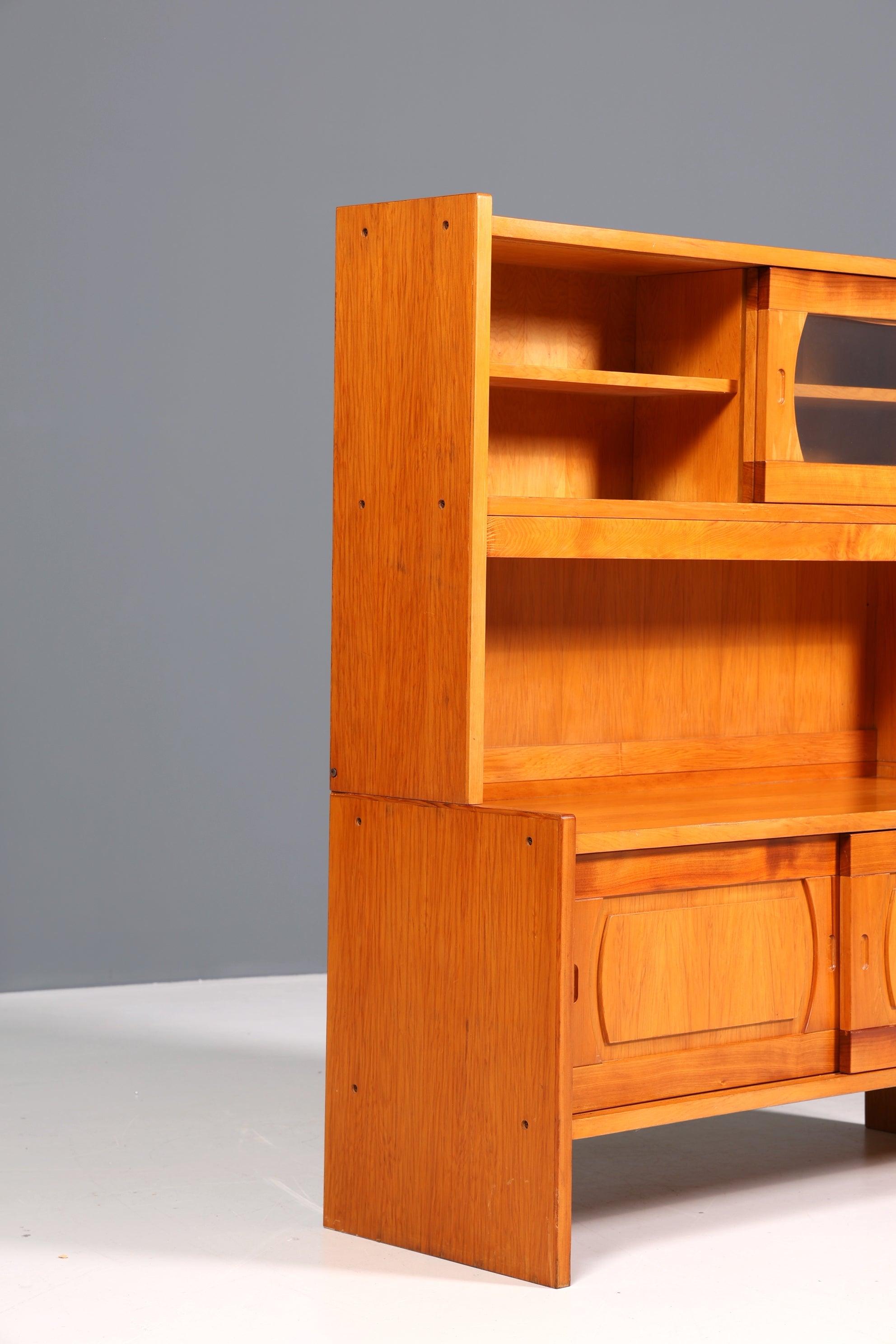 Wunderschönes Mid Century Schrank Vintage Highboard Küchenschrank Regal Retro Vitrine 60er Jahre Kommode