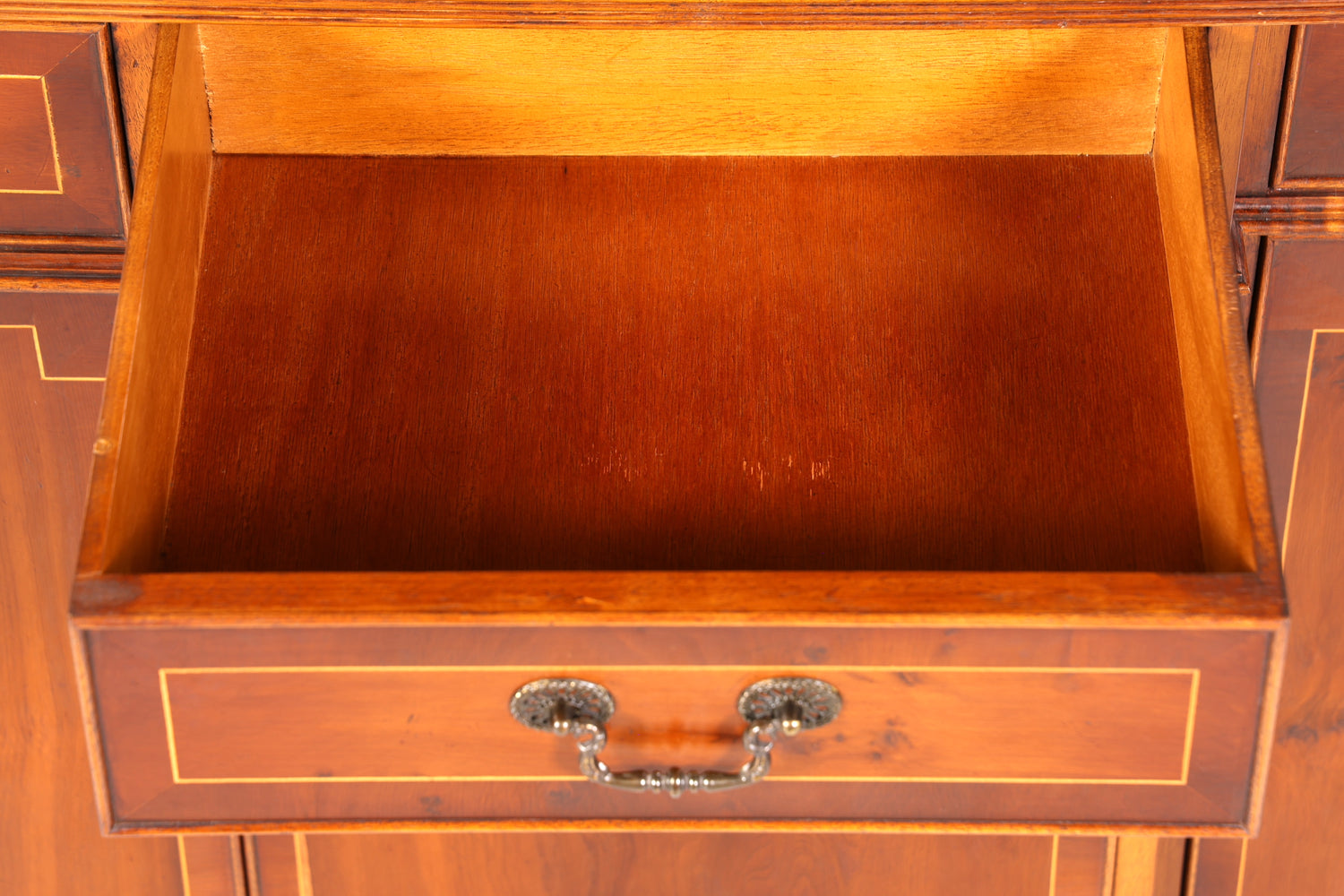 Wunderschöne Englische Vitrine Bibliothek Eibe Bücherschrank UK Buffet Schrank 60s Jahre