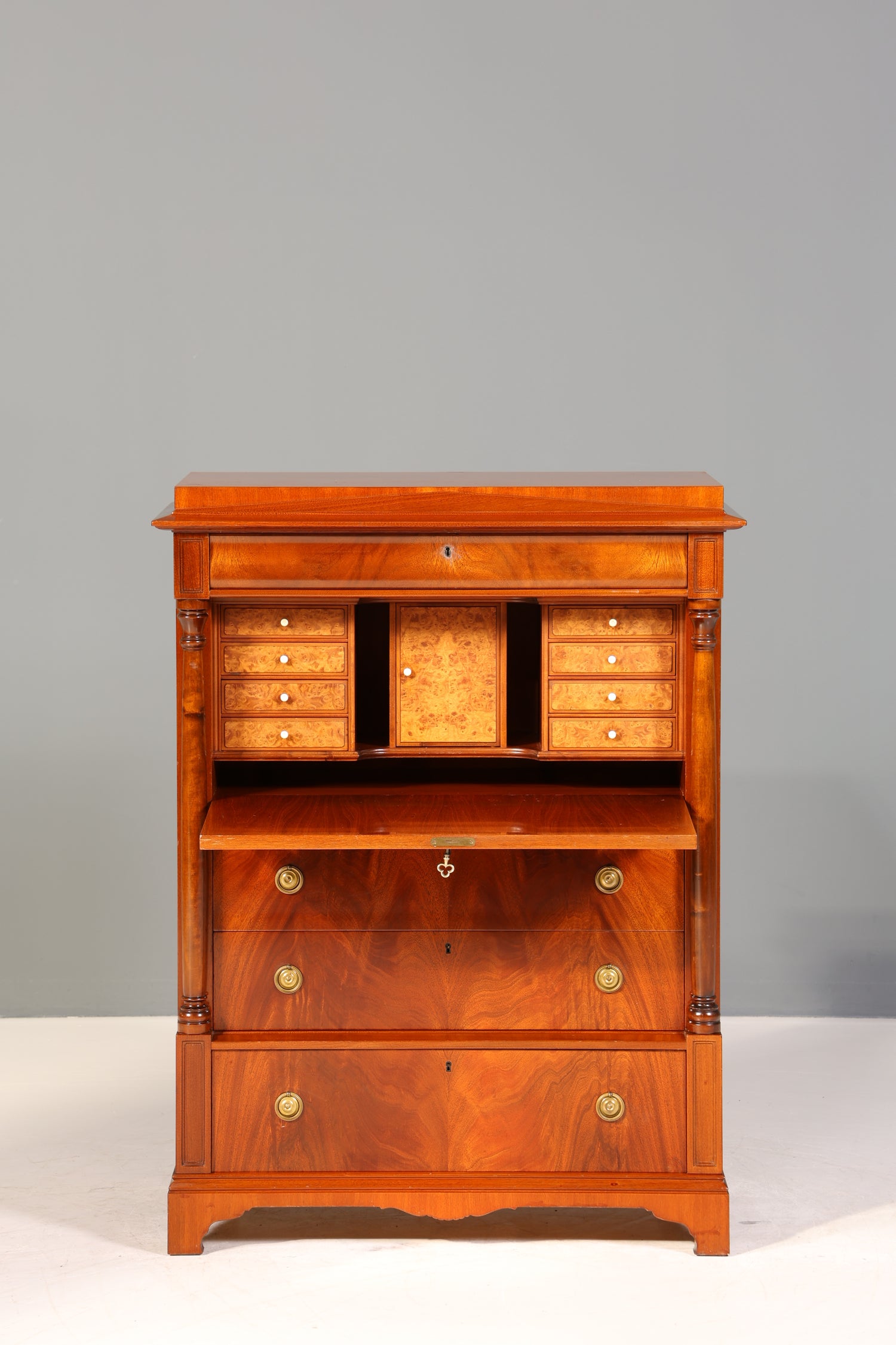Wunderschöner Original Biedermeier Sekretär um 1860 Englisch Kommode Antik Bürokommode