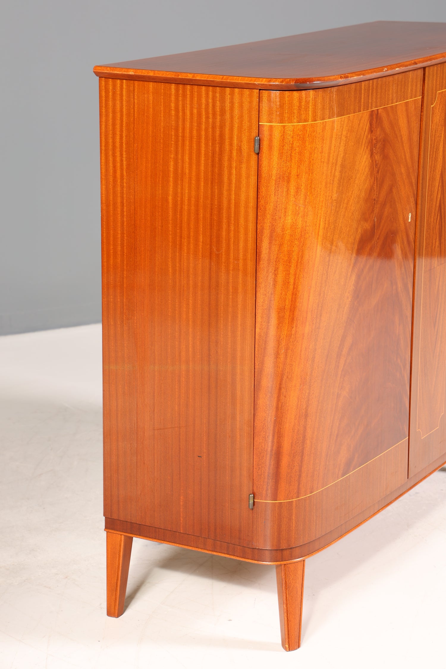 Traumhafter Schrank Antik Sideboard Highboard um 1950 Aktenschrank Barock Stil Intarsien