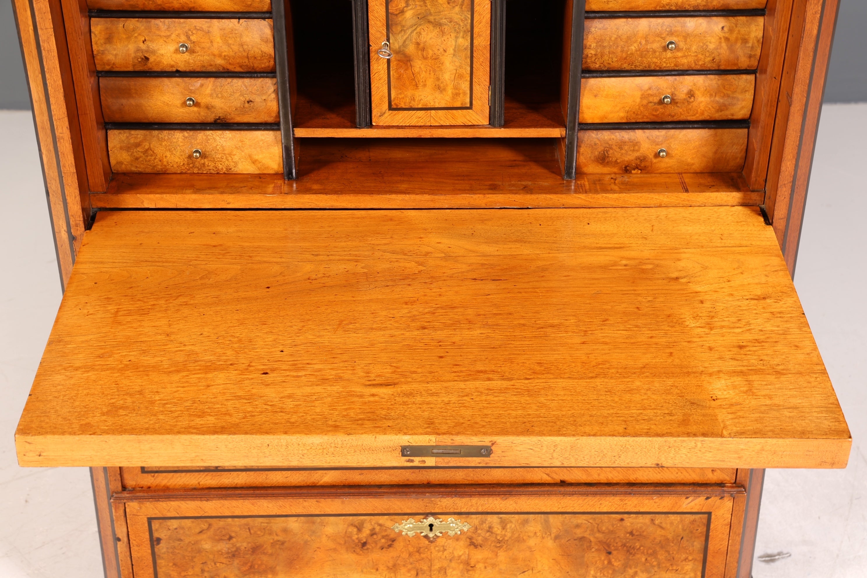 Stilvoller Gründerzeit Sekretär Vertiko Highboard Jugendstil Kommode Schrank um 1900