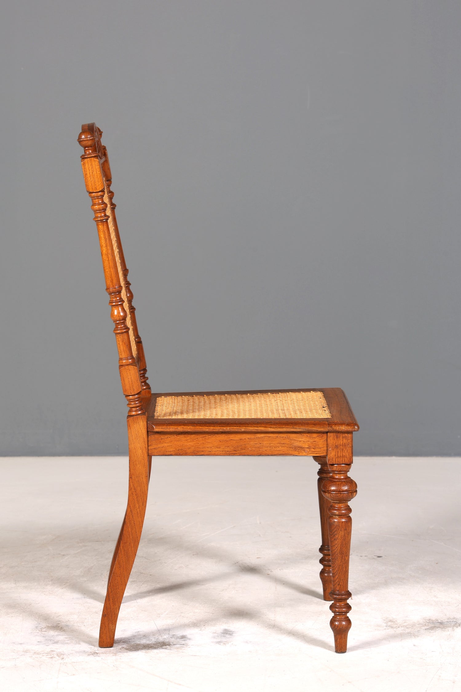 Wunderschöner Gründerzeit Stuhl Antik Korbgeflecht Schreibtisch Stuhl Sekretär Stuhl Antik Küchenstuhl