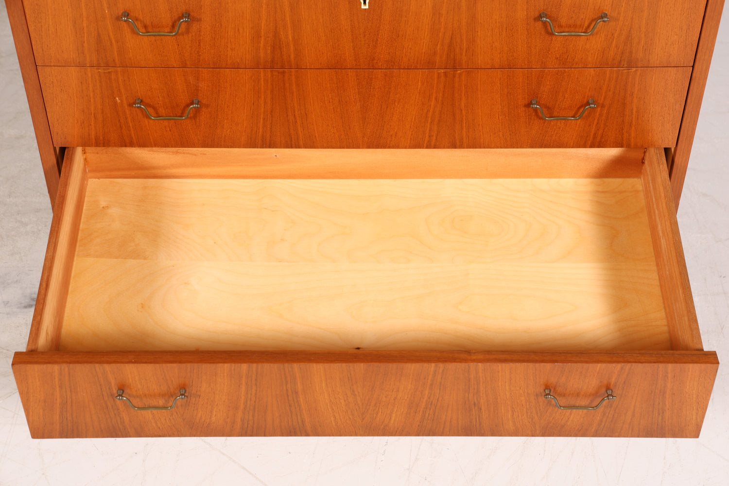 Traumhafter Mid Century Rollladen Sekretär echt Holz Büro Schrank Vintage Schreibkommode