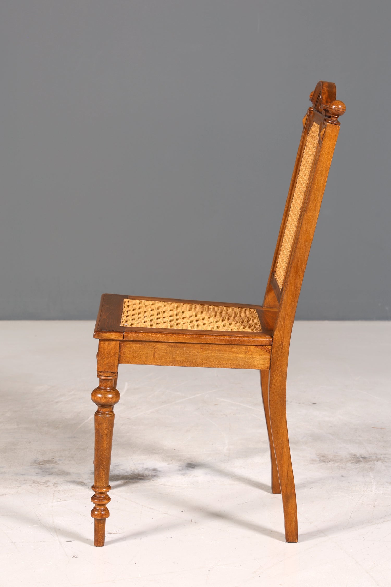 Stilvoller Gründerzeit Stuhl Antik Korbgeflecht Schreibtisch Stuhl Sekretär Stuhl Antik Küchenstuhl