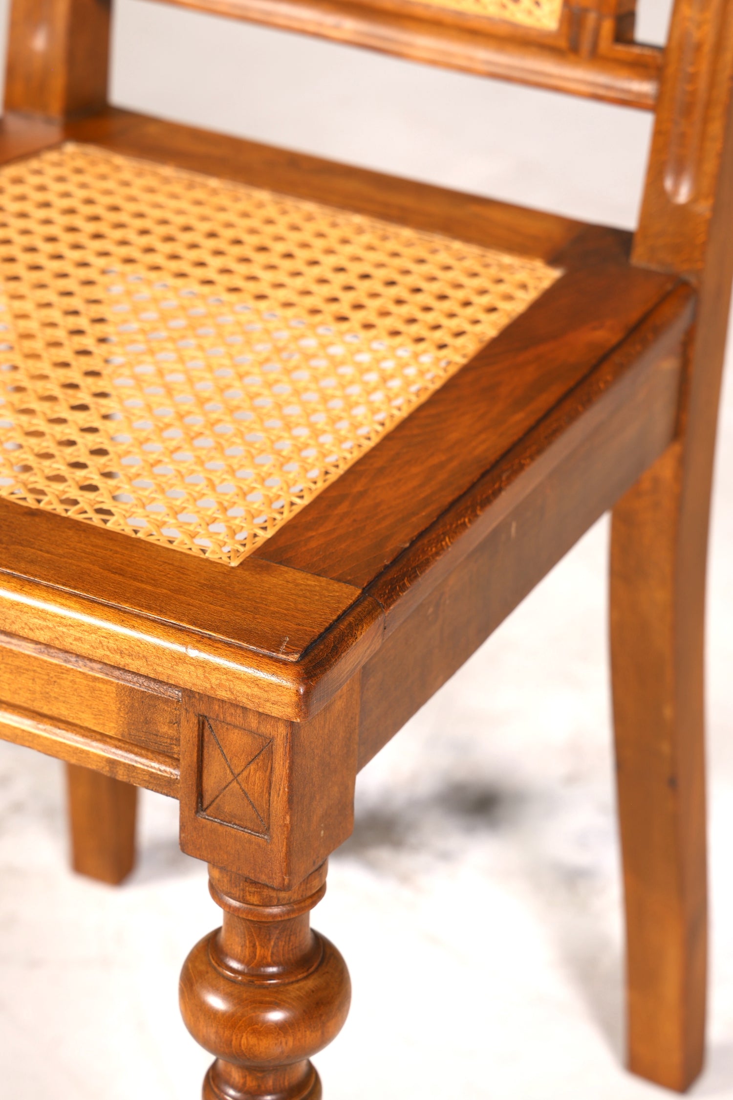 Stilvoller Gründerzeit Stuhl Antik Korbgeflecht Schreibtisch Stuhl Sekretär Stuhl Antik Küchenstuhl