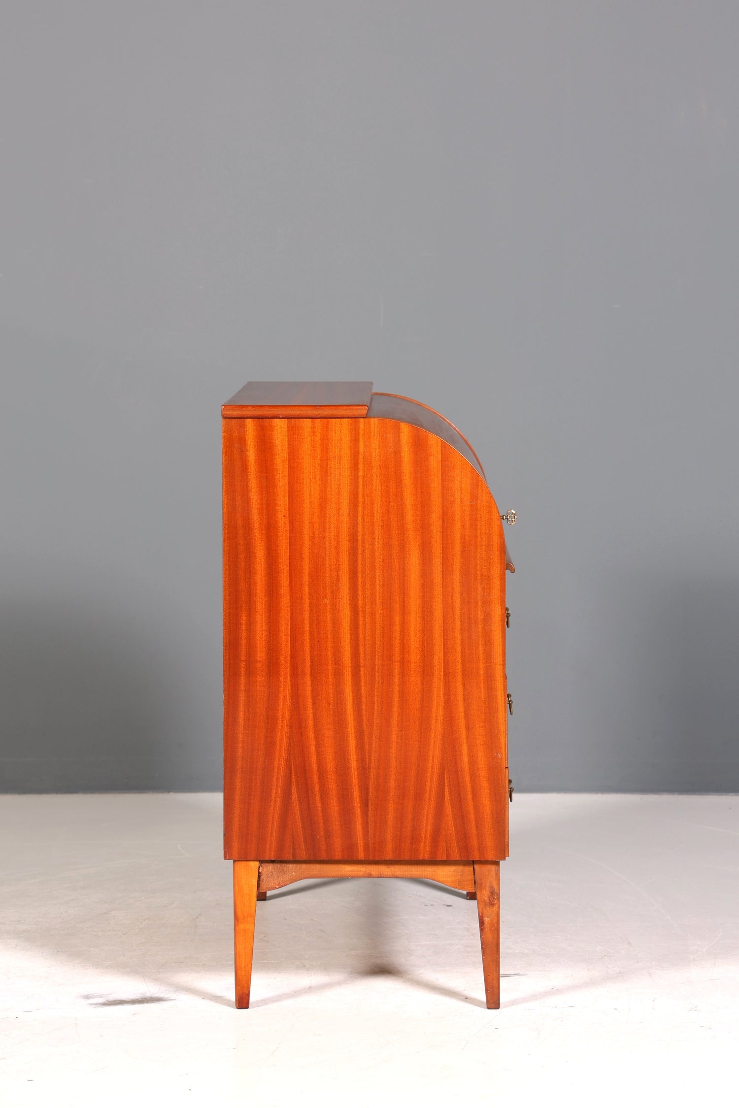 Wunderschöner Mid Century Rollladen Sekretär echt Holz Büro Schrank Vintage Schreibkommode