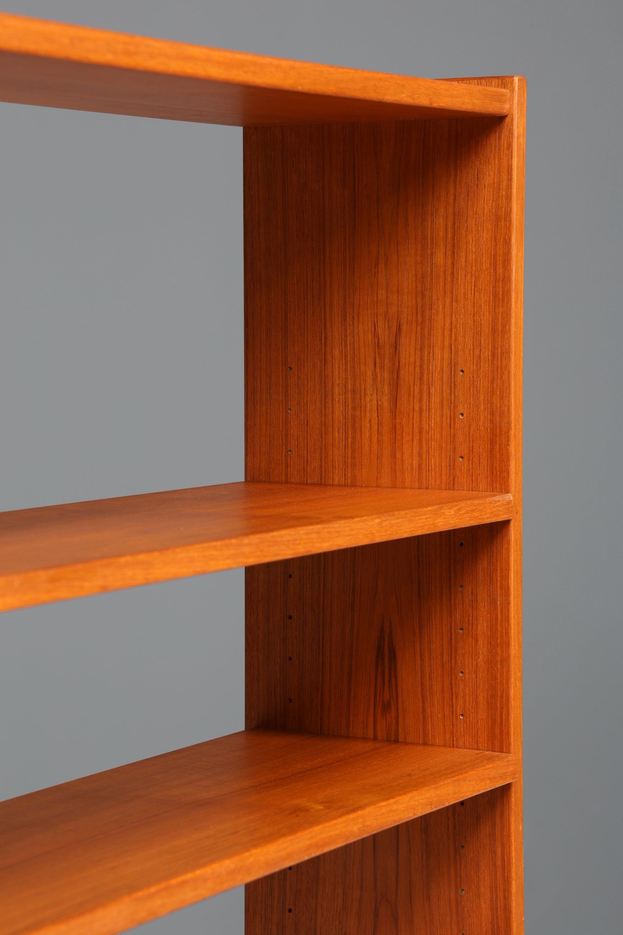 Schlichter Mid Century Schrank Vintage Retro Holz Regal 60er Jahre Bücherregal