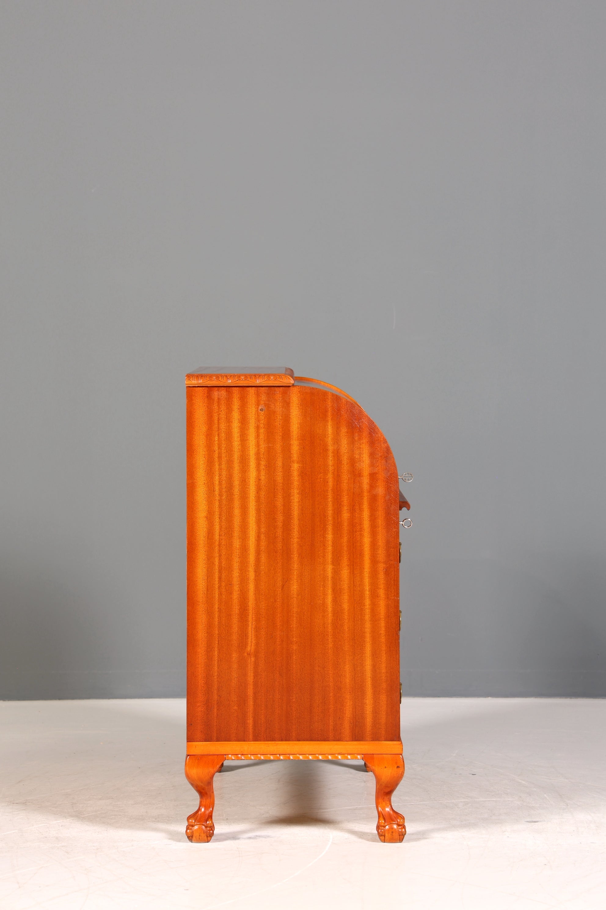 Wunderschöner Rollladen Sekretär um 1930 Büro Kommode echt Holz Barock Stil Schreibtisch Bürokommode