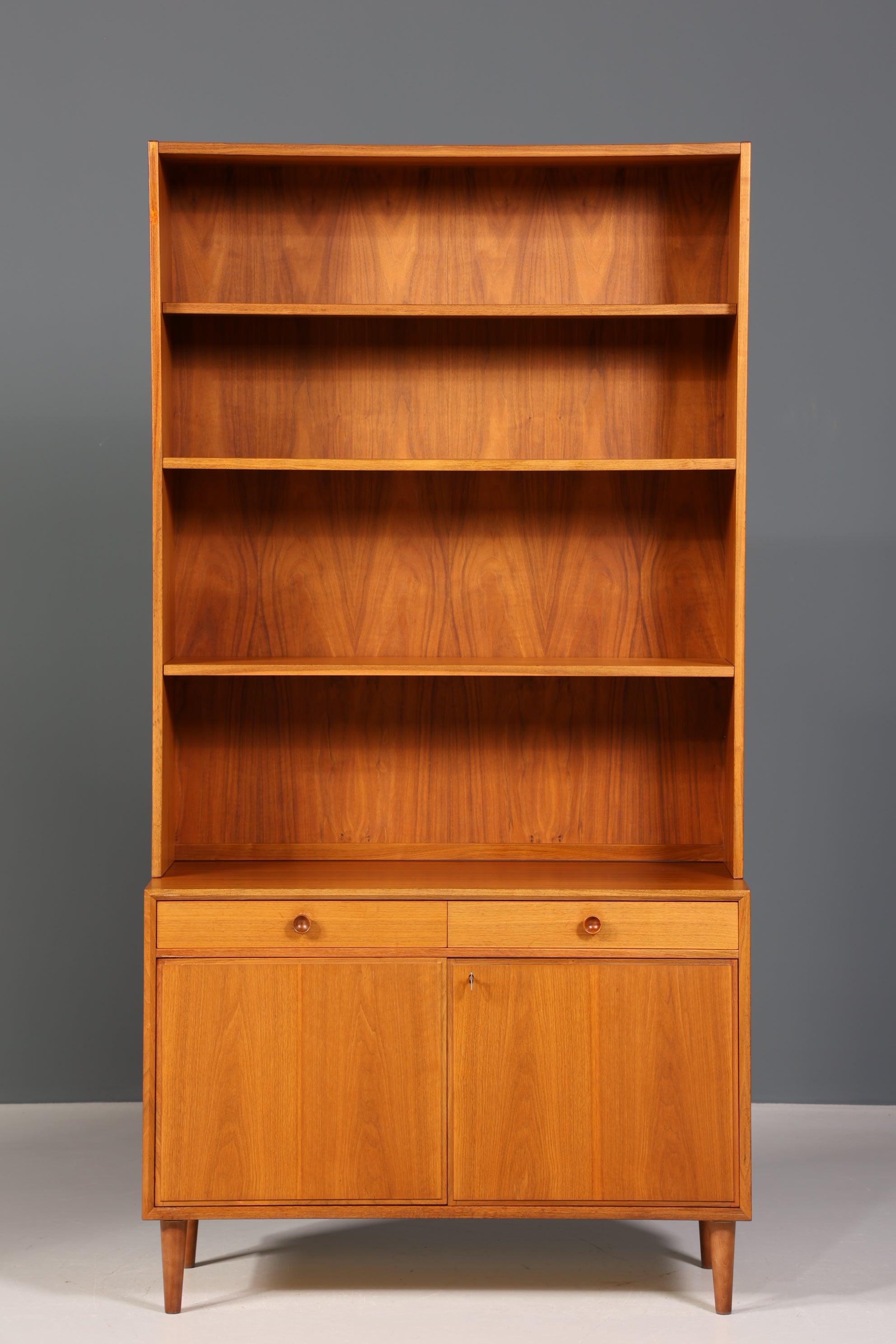 Stilvolles Mid Century Regal "Made in Denmark" echt Holz Schrank Danish Design Retro Kommode Vintage Bücherregal 60er Jahre