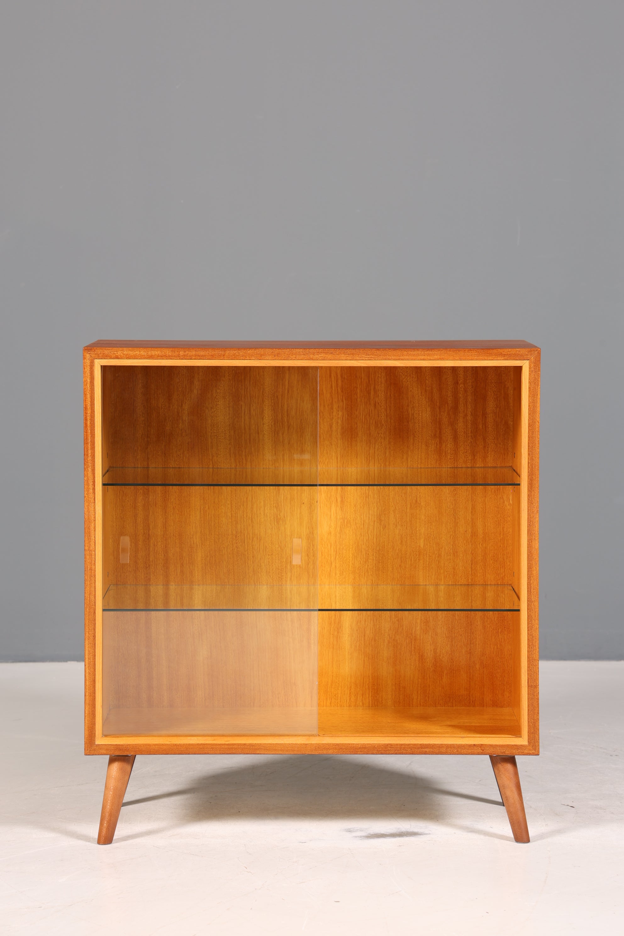Wunderschöne Mid Century Vitrine Vintage Regal Retro Bücherregal 60s Schrank 1 von 2