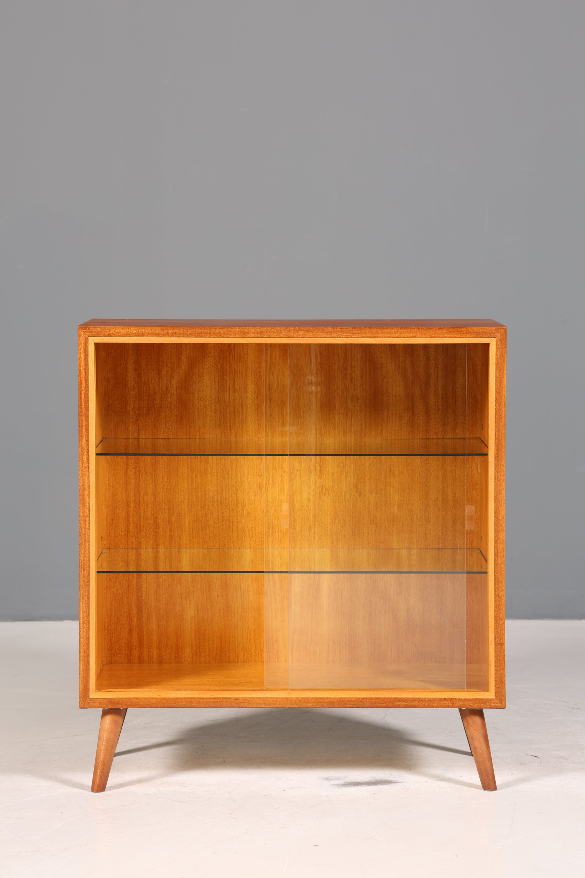Wunderschöne Mid Century Vitrine Vintage Regal Retro Bücherregal 60s Schrank 1 von 2