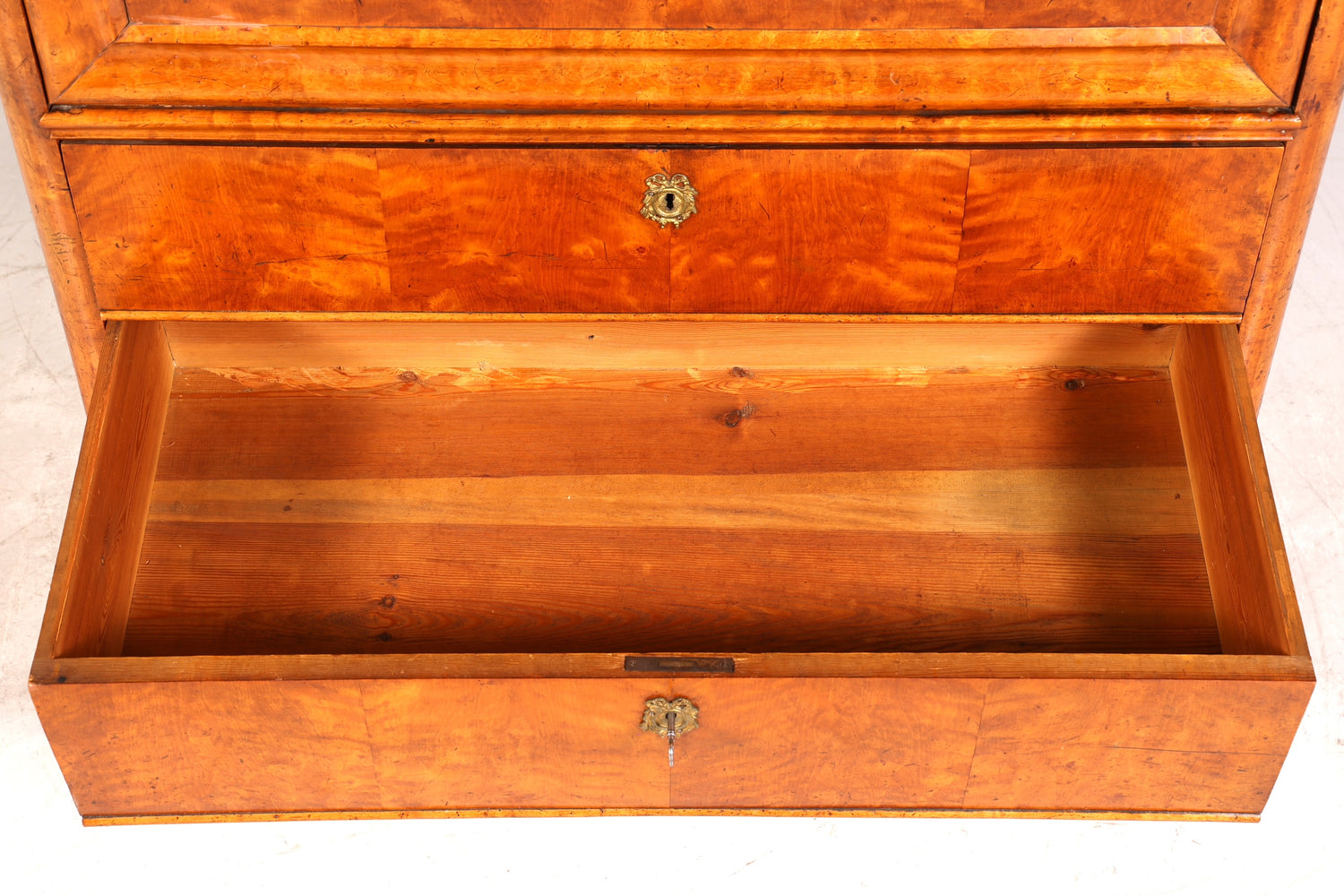 Edler Biedermeier Sekretär Vertiko Louis Philippe Highboard Kommode Schrank um 1880