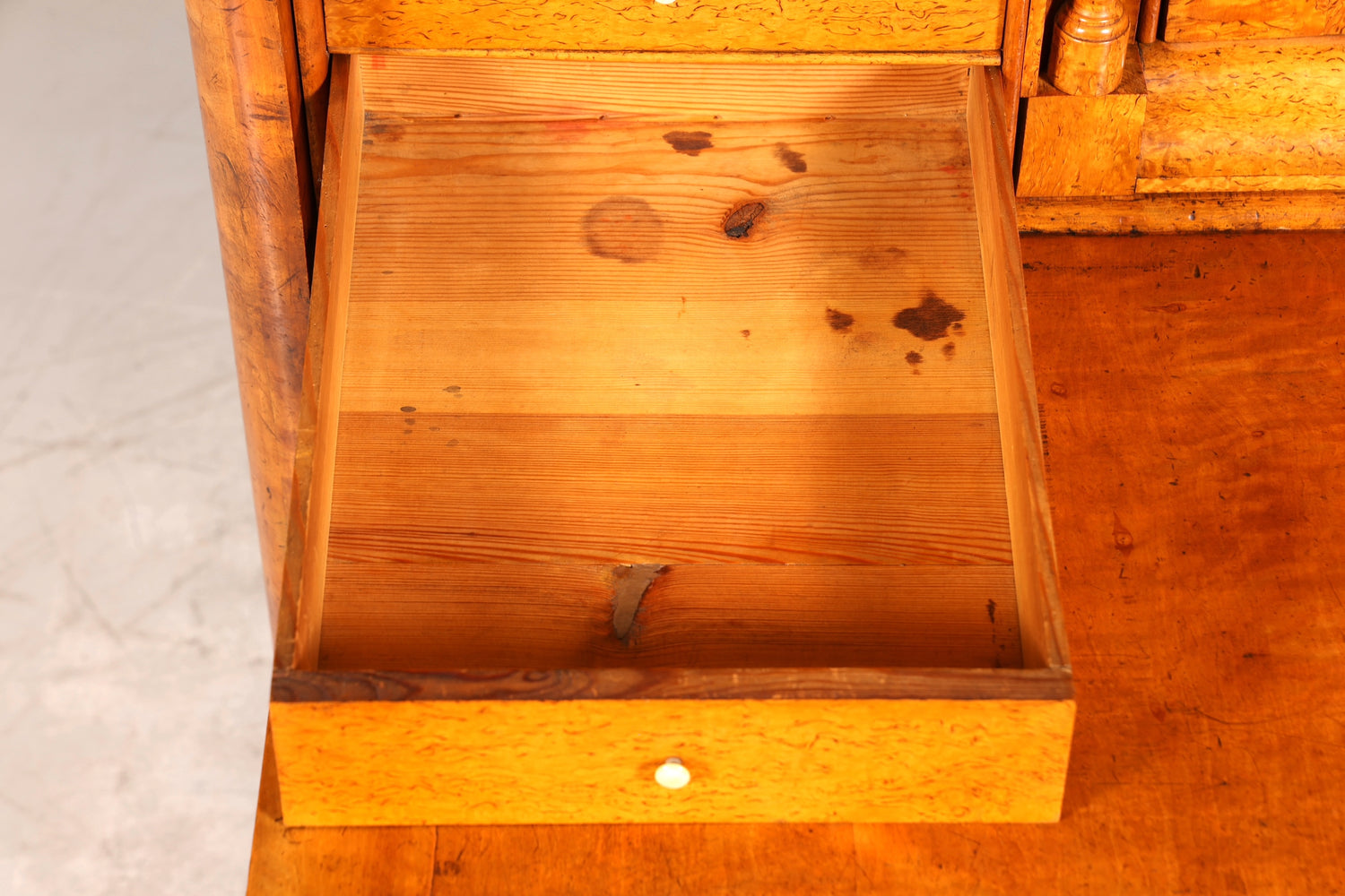 Edler Biedermeier Sekretär Vertiko Louis Philippe Highboard Kommode Schrank um 1880