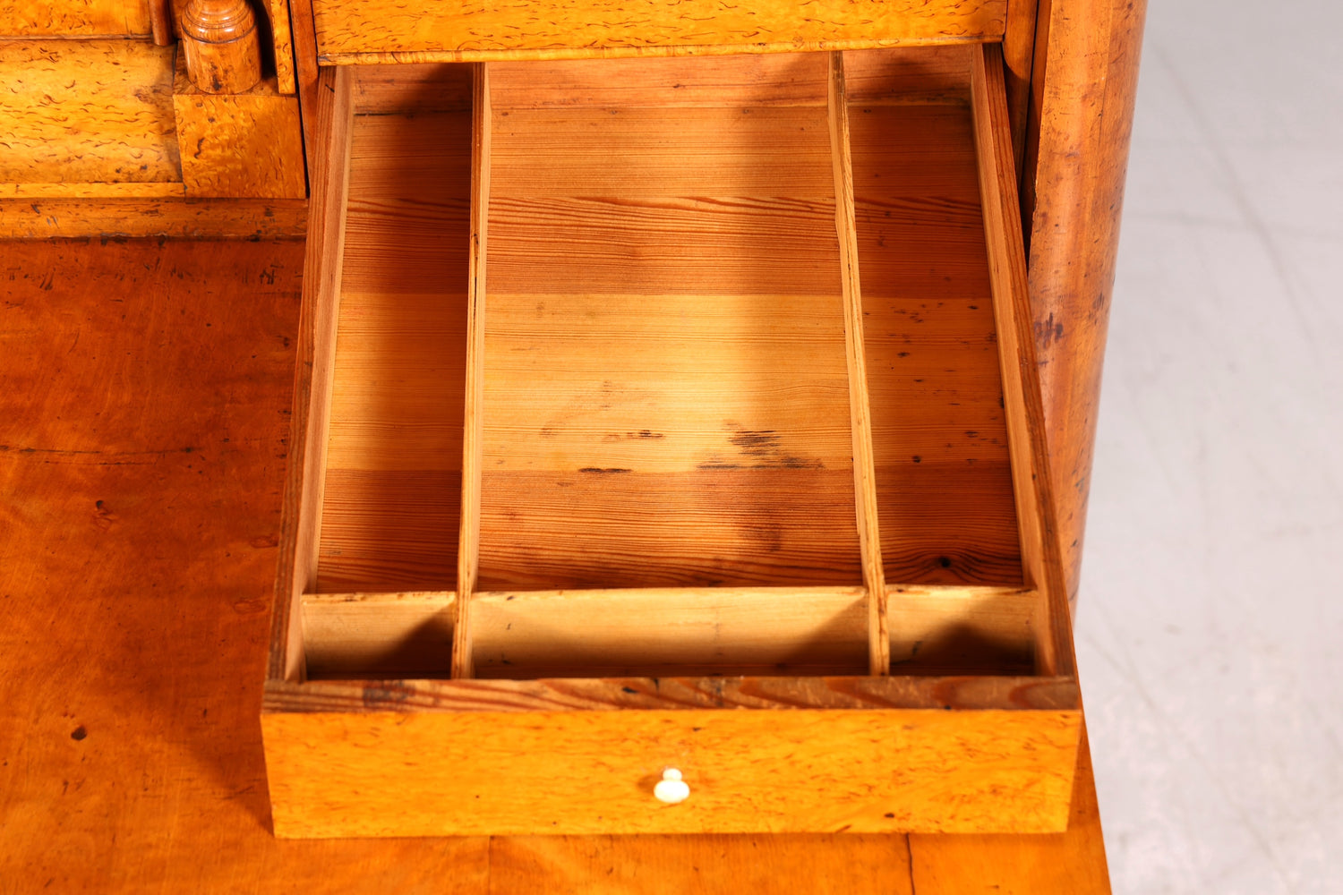 Edler Biedermeier Sekretär Vertiko Louis Philippe Highboard Kommode Schrank um 1880