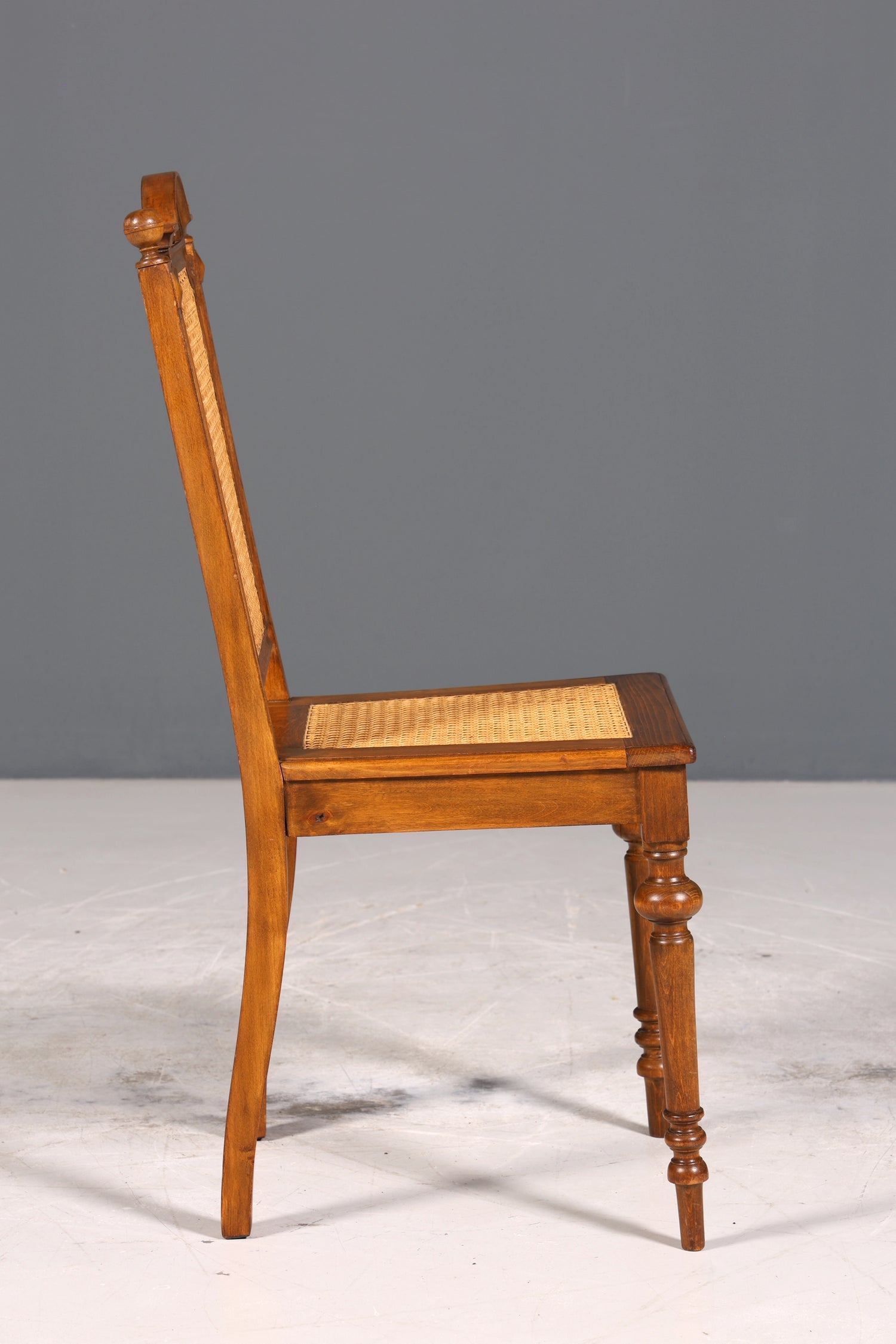 Edler Gründerzeit Stuhl Antik Korbgeflecht Schreibtisch Stuhl Sekretär Stuhl Antik Küchenstuhl