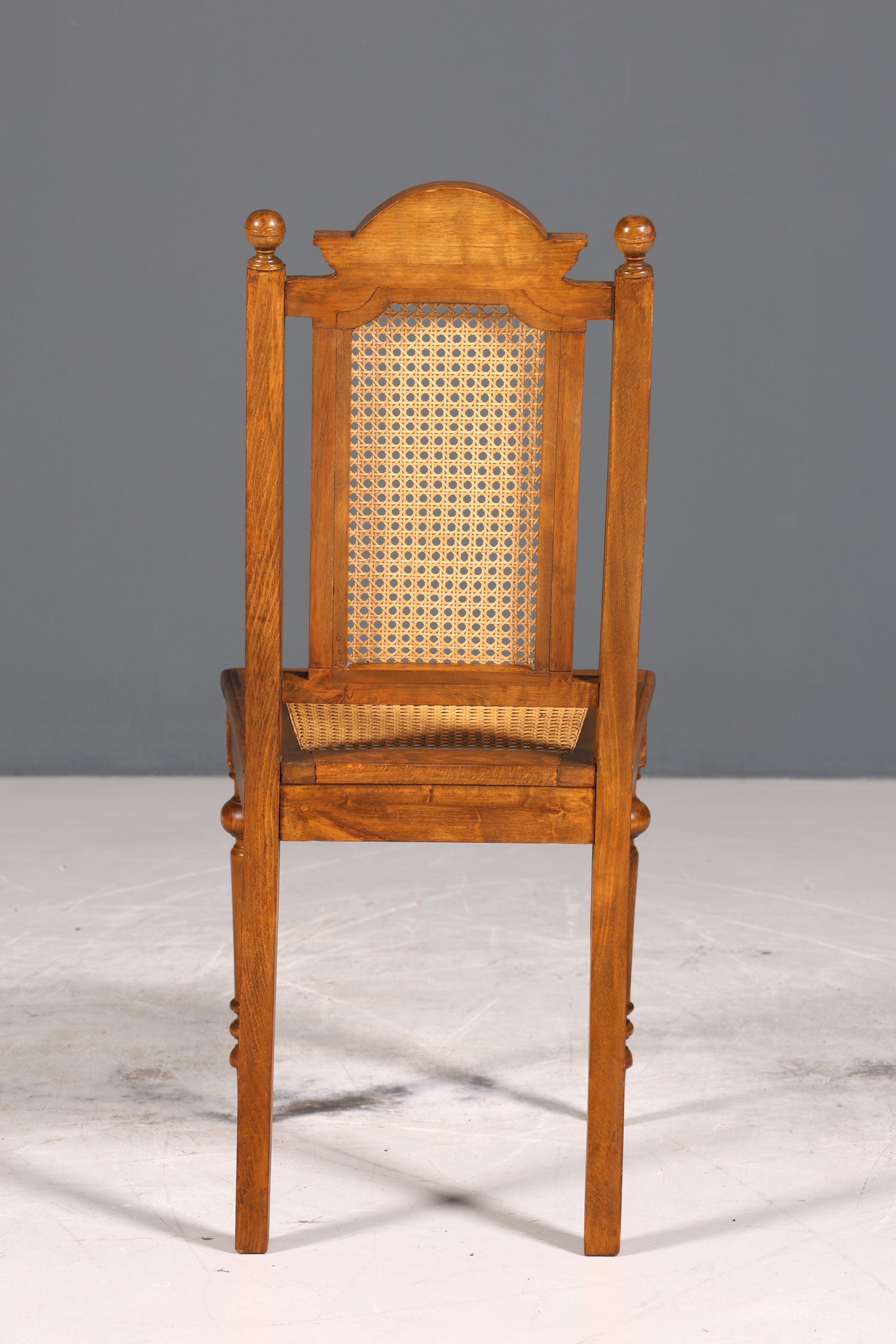 Edler Gründerzeit Stuhl Antik Korbgeflecht Schreibtisch Stuhl Sekretär Stuhl Antik Küchenstuhl