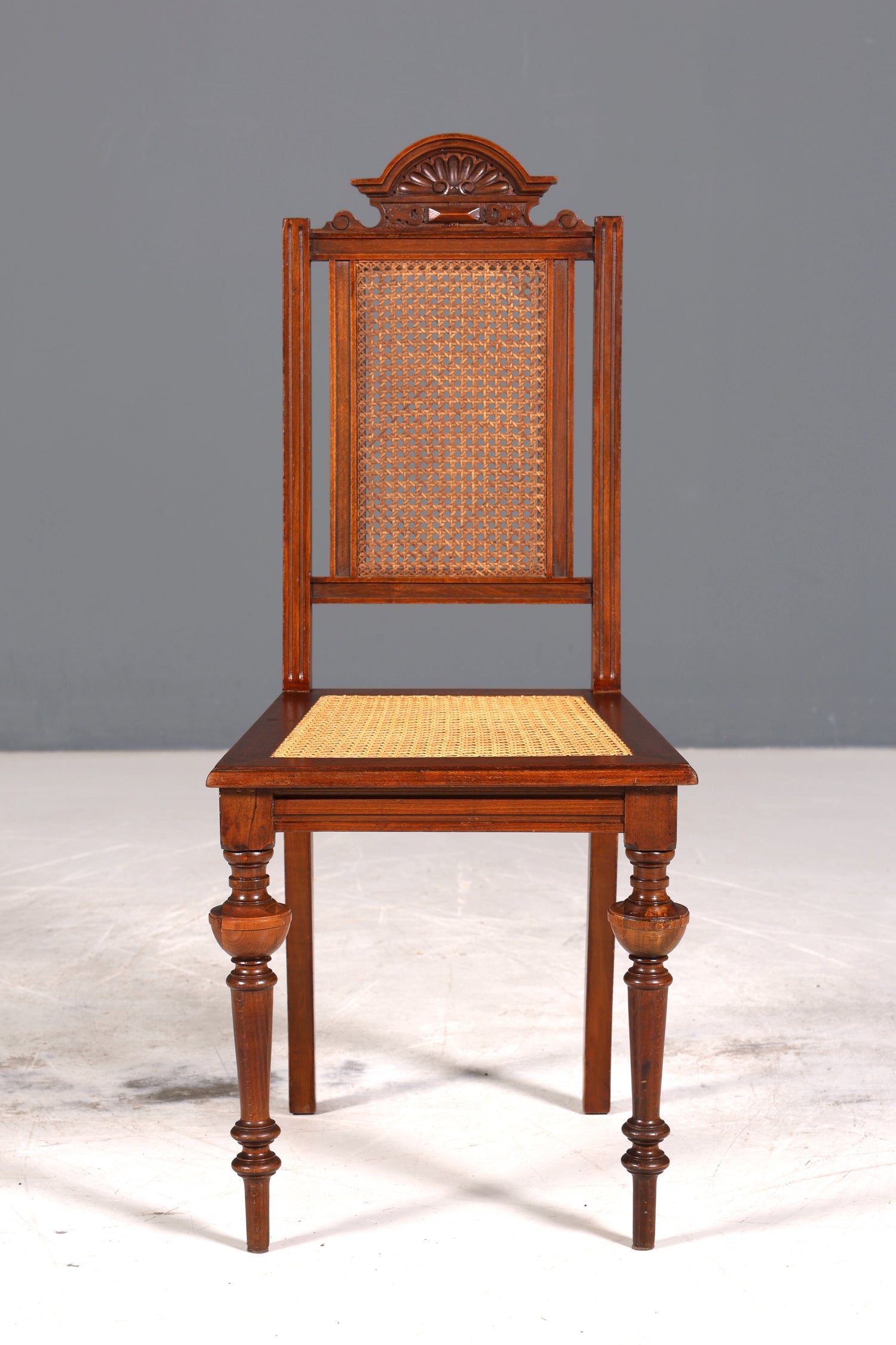 Stilvoller Gründerzeit Stuhl Antik Korbgeflecht Schreibtisch Stuhl Sekretär Antik Stuhl Küchenstuhl