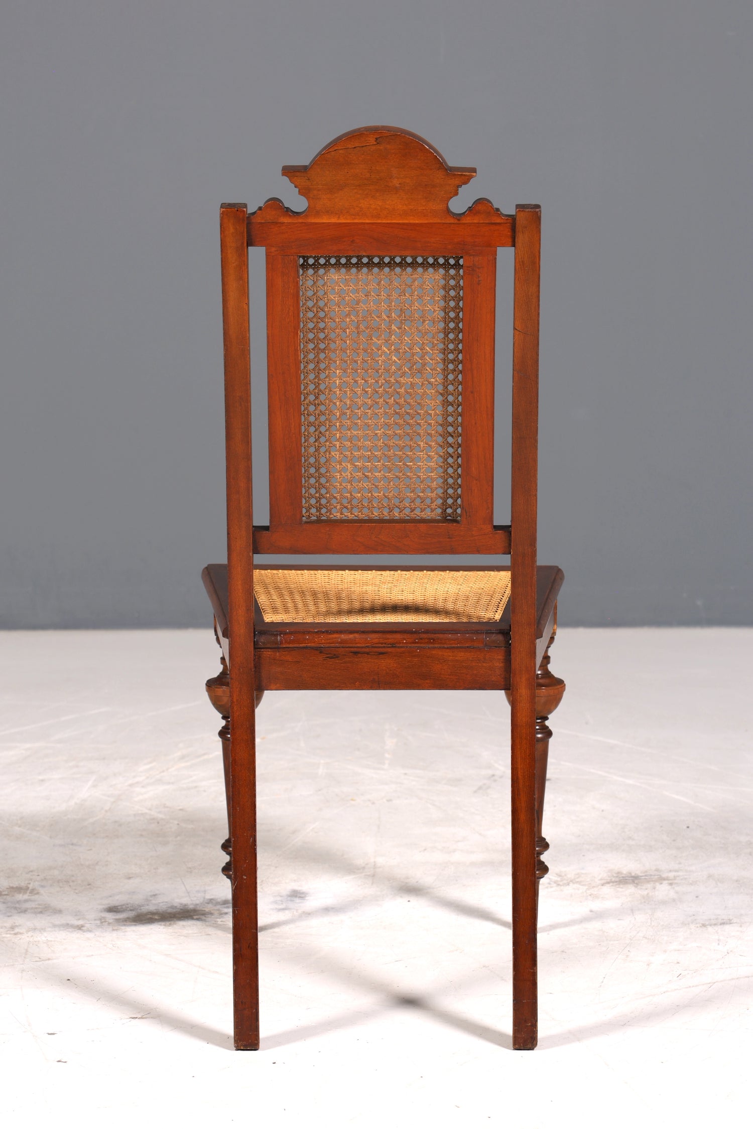 Stilvoller Gründerzeit Stuhl Antik Korbgeflecht Schreibtisch Stuhl Sekretär Antik Stuhl Küchenstuhl