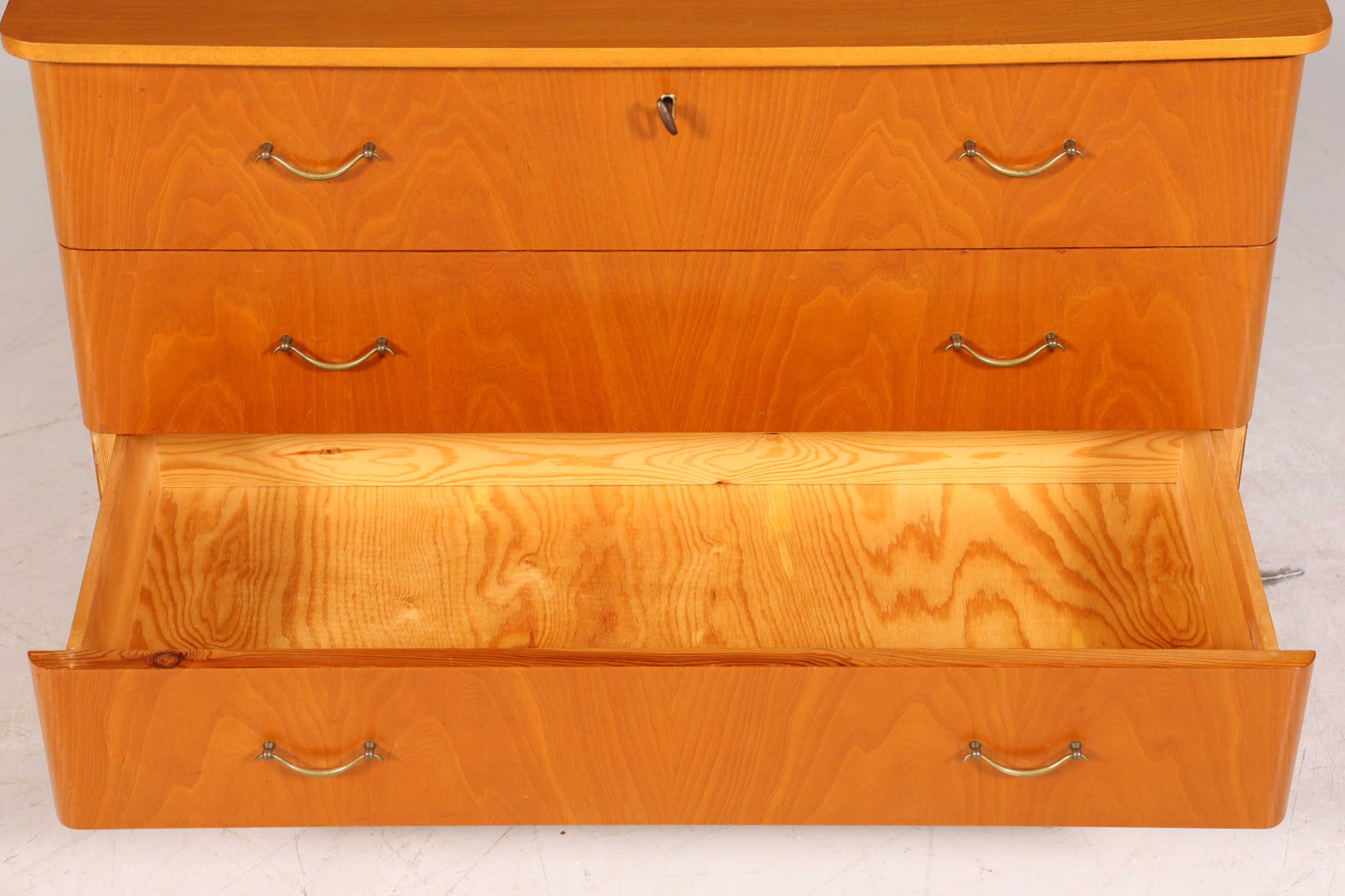 Schlichte Mid Century Kommode Vintage Flur Kommode 60s Schubladenkommode