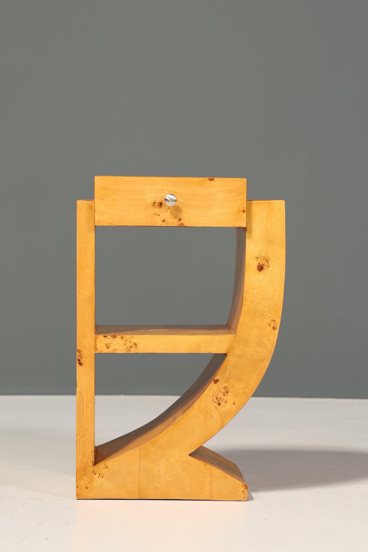 2x Wunderschöne Art Deco Stil Beistelltische Birke Ablagetisch Set Nachttische Kommode