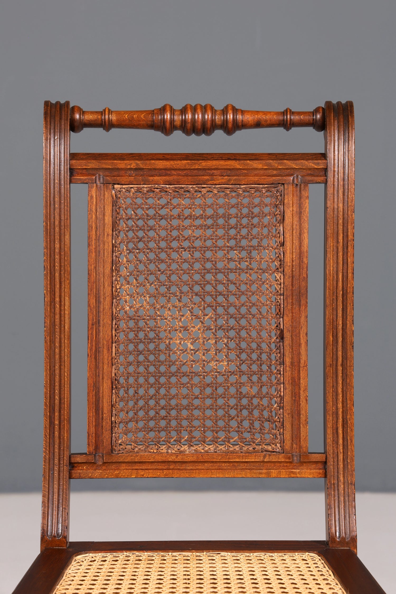 Wunderschöner Gründerzeit Stuhl Antik Korbgeflecht Schreibtisch Sekretär Stuhl Antik Küchenstuhl