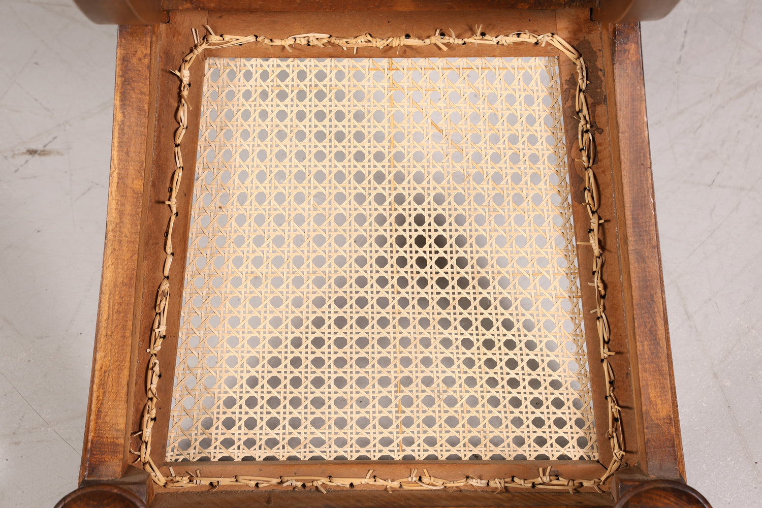 Wunderschöner Gründerzeit Stuhl Antik Korbgeflecht Schreibtisch Sekretär Stuhl Antik Küchenstuhl