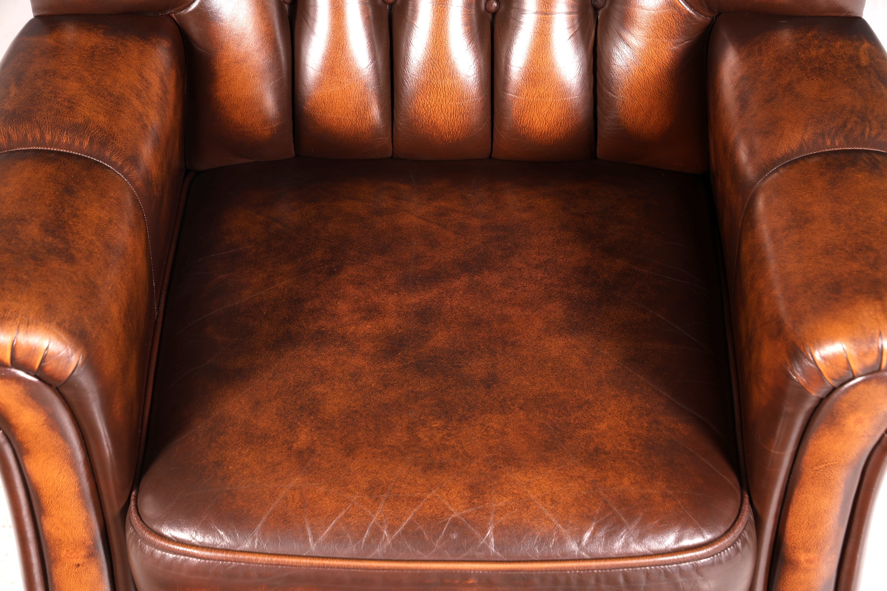 Stilvoller Original Chesterfield Sessel Englischer Armlehnsessel Englisch Herrensessel 2 von 3