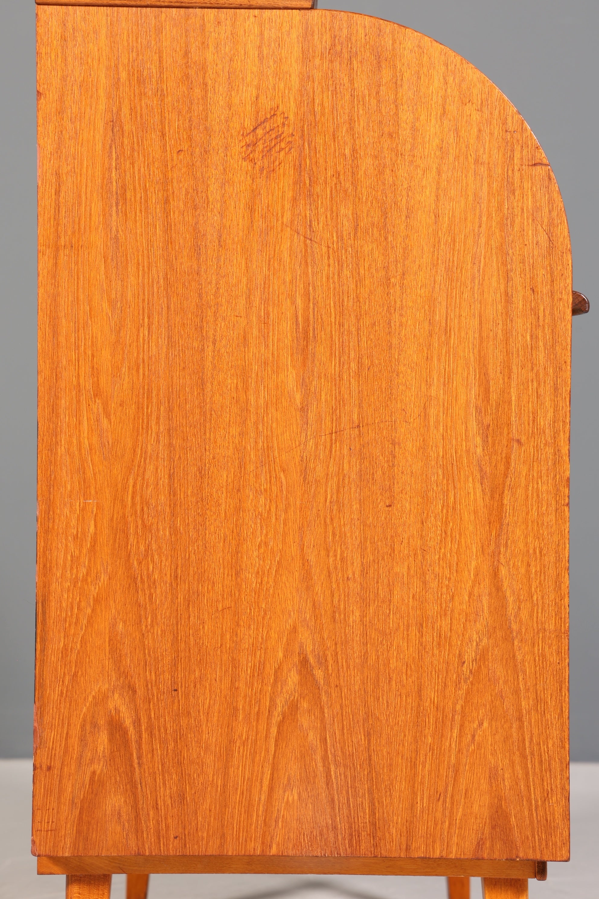Wunderschöner Mid Century Rollladen Sekretär Danish Design Teak Holz Schreibkommode 60er Jahre