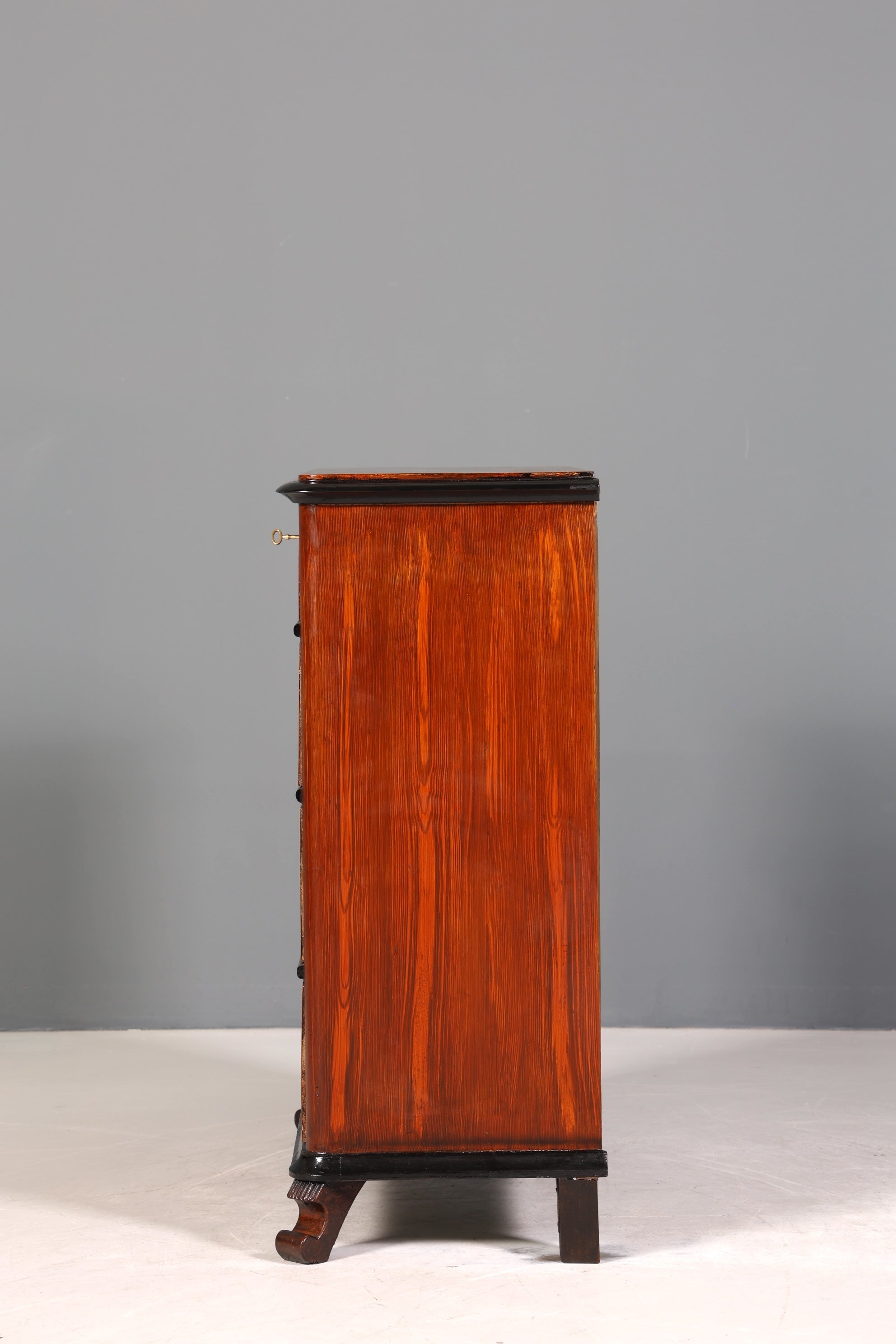 Noble Louis Philippe chest of drawers around 1880 Biedermeier antique mahogany sideboard drawers chest of drawers around 1880