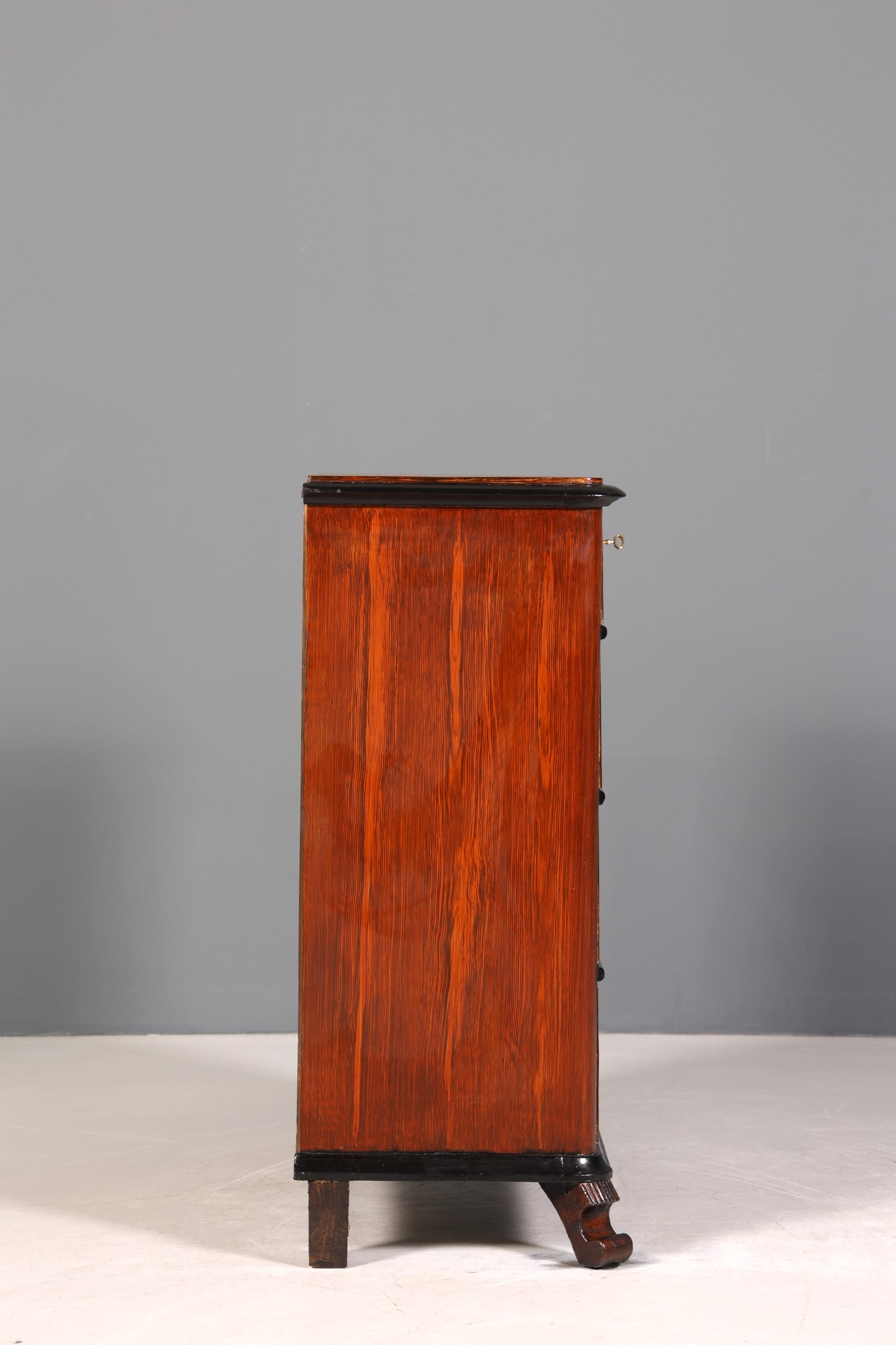 Noble Louis Philippe chest of drawers around 1880 Biedermeier antique mahogany sideboard drawers chest of drawers around 1880