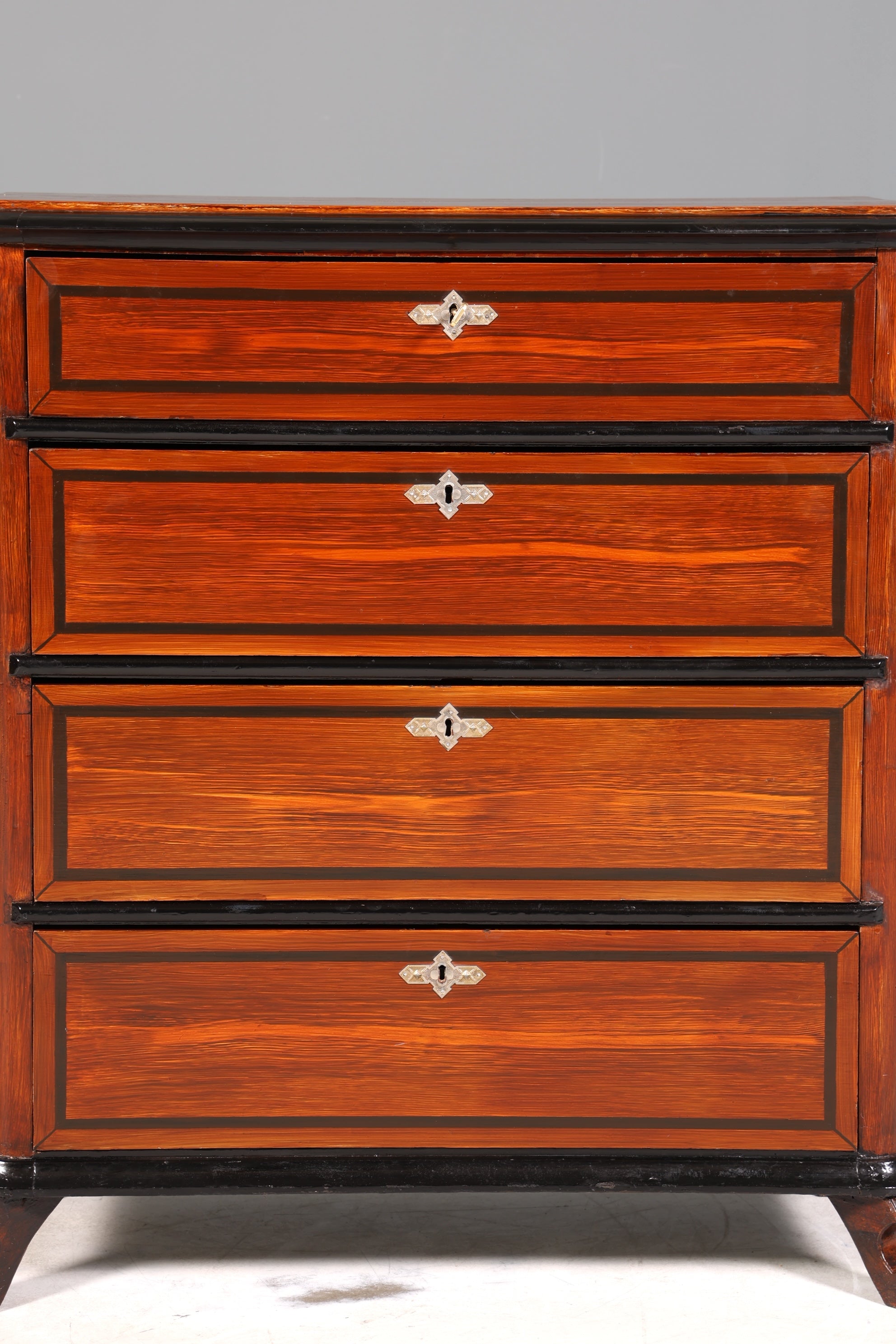 Noble Louis Philippe chest of drawers around 1880 Biedermeier antique mahogany sideboard drawers chest of drawers around 1880