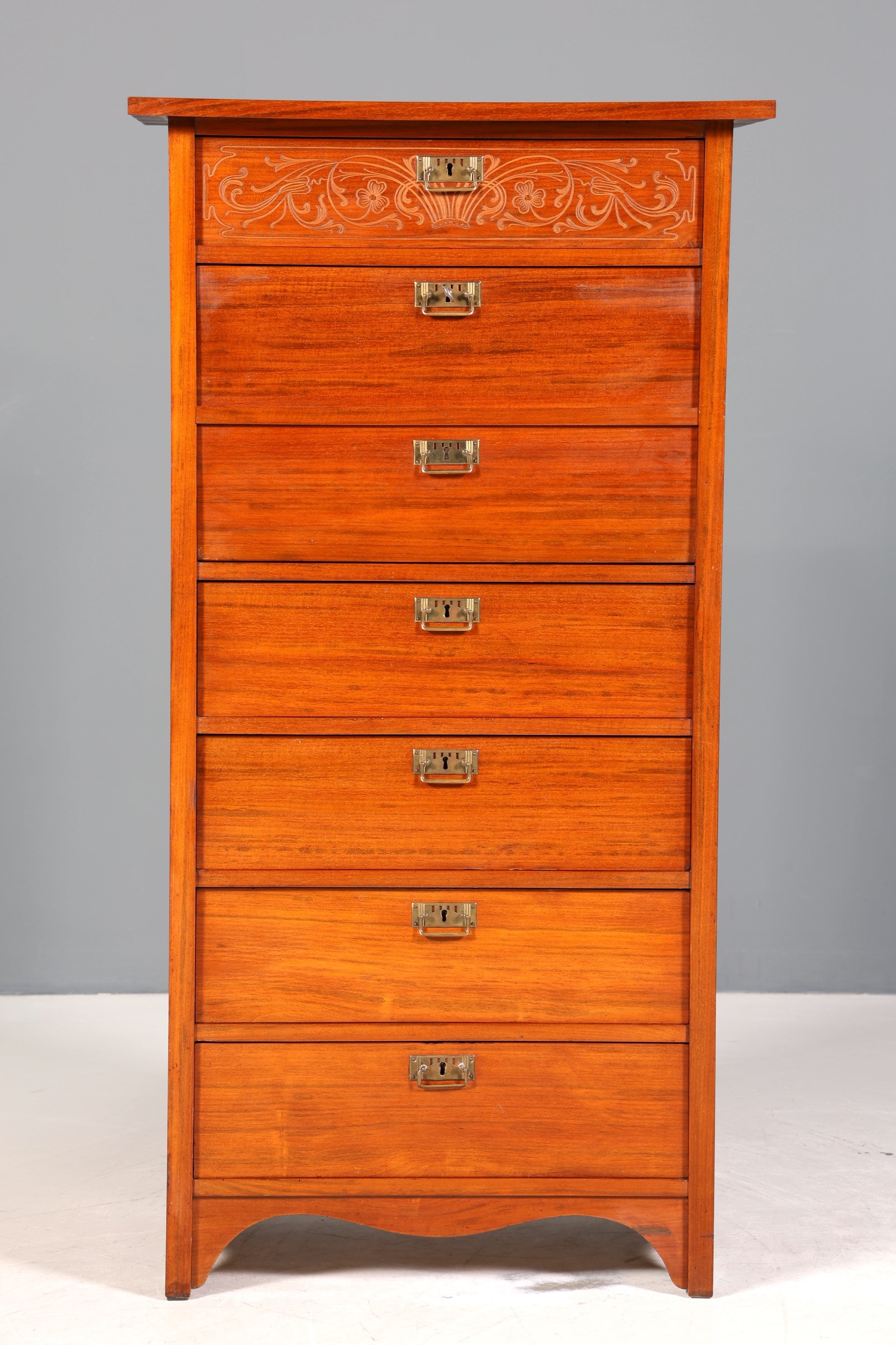 Stilvoller Jugendstil Sekretär Gründerzeit Vertiko Antik Kommode um 1900