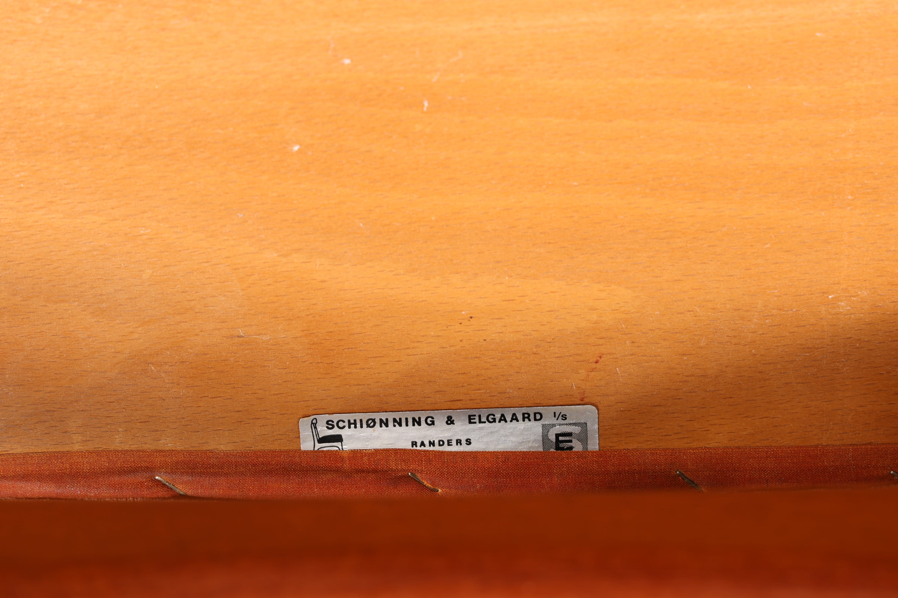 Stilvoller Original "Schiønning & Elgaard" Stuhl Mid Century Danish Teak Holz Esszimmer Stuhl Sekretär Stuhl 1 von 3