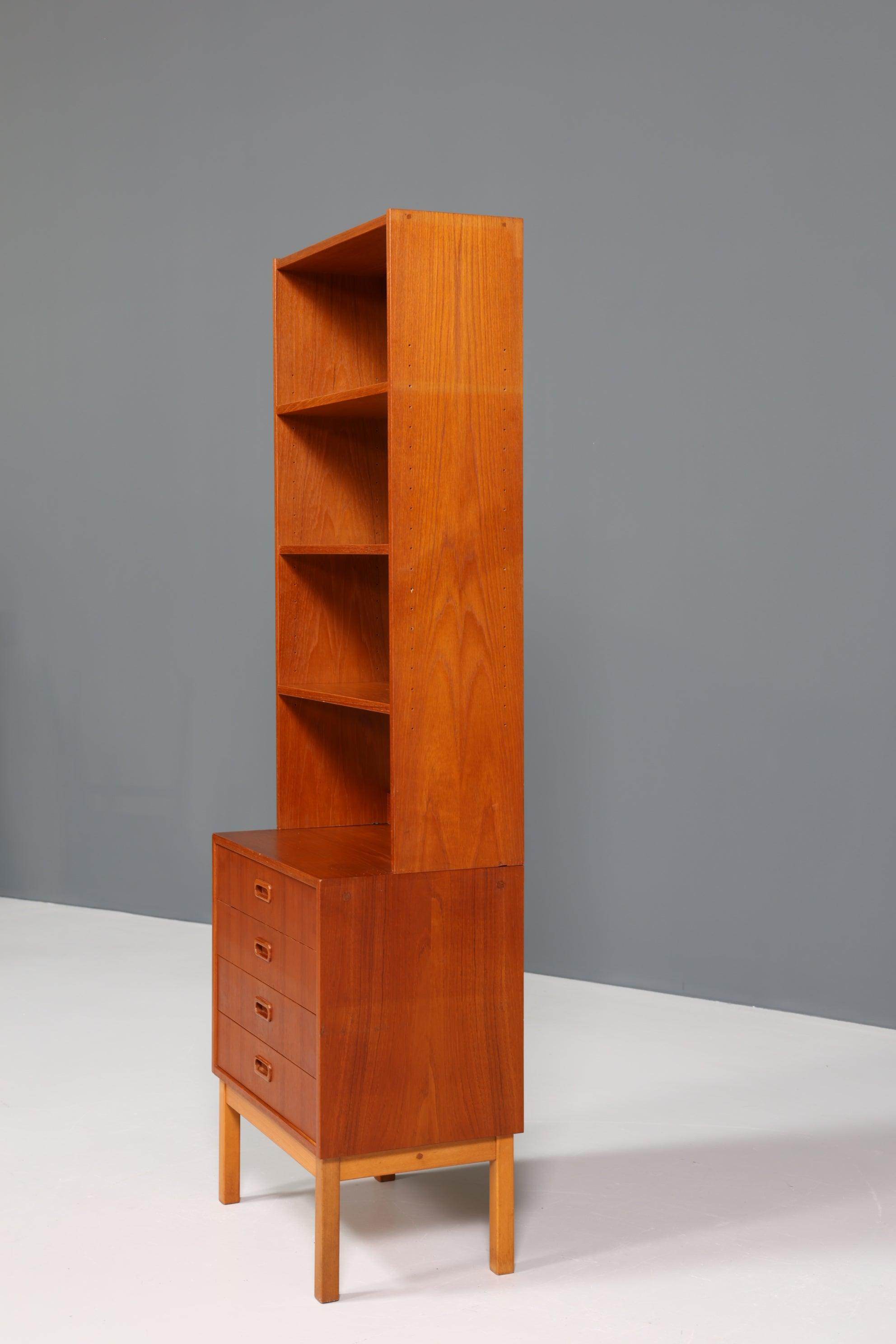 Wunderschönes Mid Century Regal "Made in Denmark" Teak Holz Bücherregal Schrank