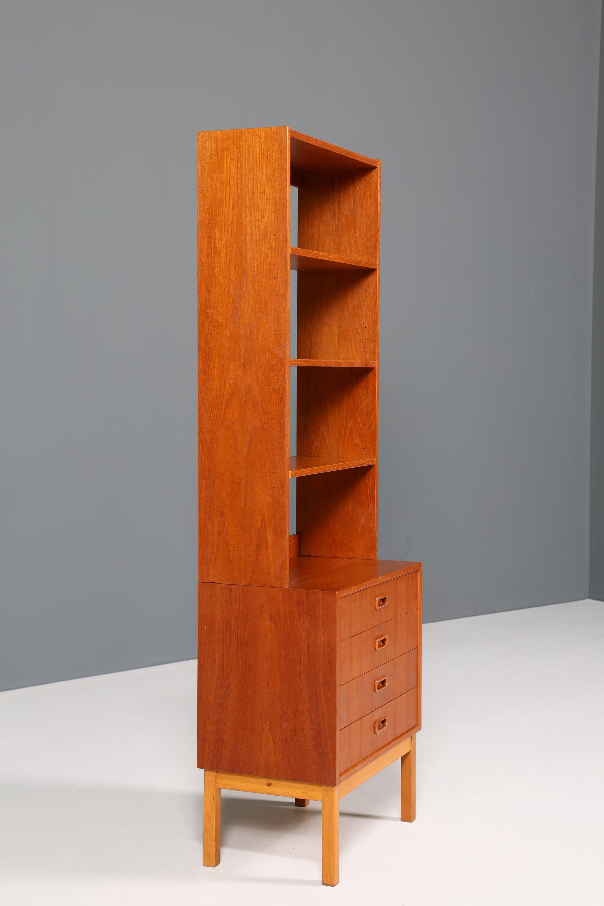 Wunderschönes Mid Century Regal "Made in Denmark" Teak Holz Bücherregal Schrank
