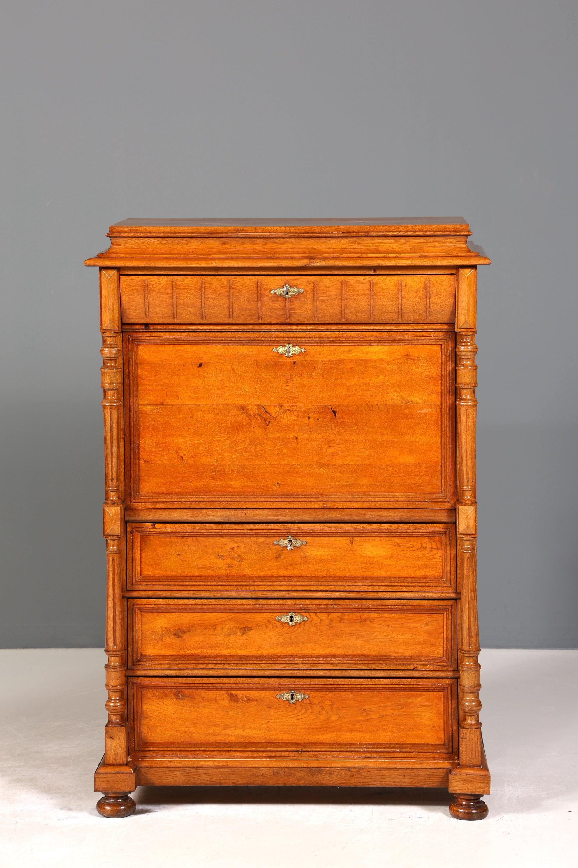 Wunderschöner Gründerzeit Sekretär Vertiko Highboard Louis Philippe Kommode um 1880