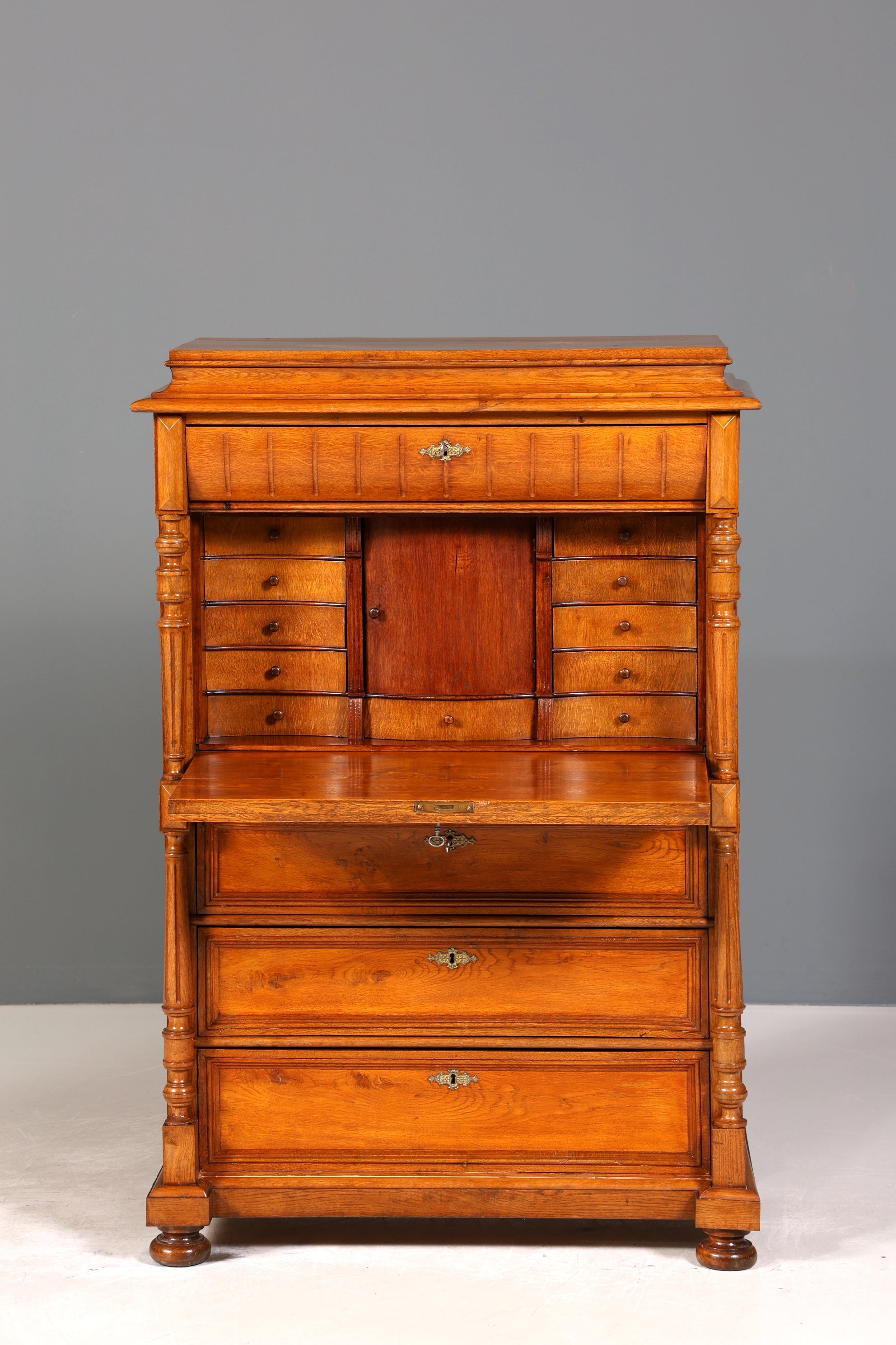 Wunderschöner Gründerzeit Sekretär Vertiko Highboard Louis Philippe Kommode um 1880