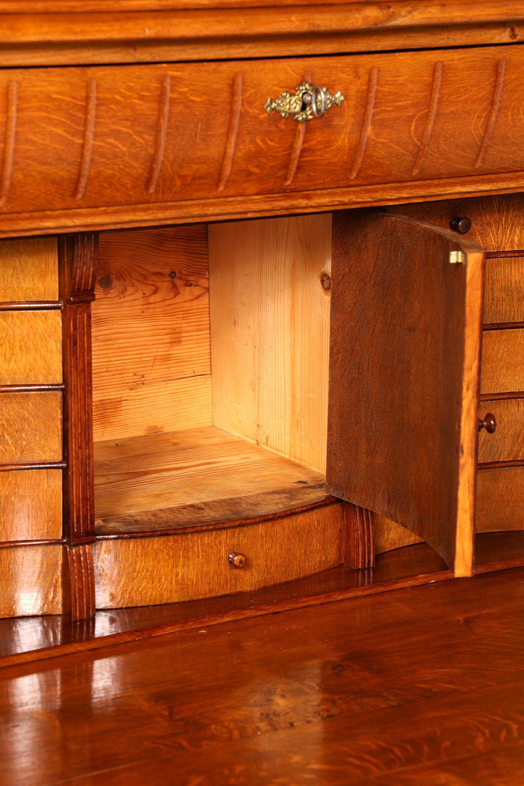 Wunderschöner Gründerzeit Sekretär Vertiko Highboard Louis Philippe Kommode um 1880