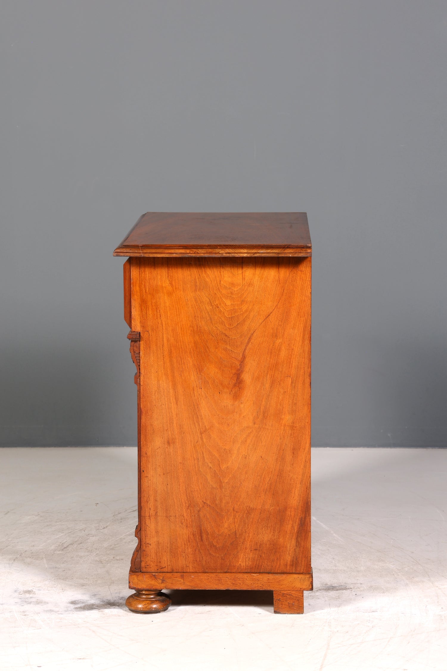 E908 Finish cm, Wunderschöne Gründerzeit Kommode Louis Philippe Nussbaum Schubladen Kommode Sideboard um 1880