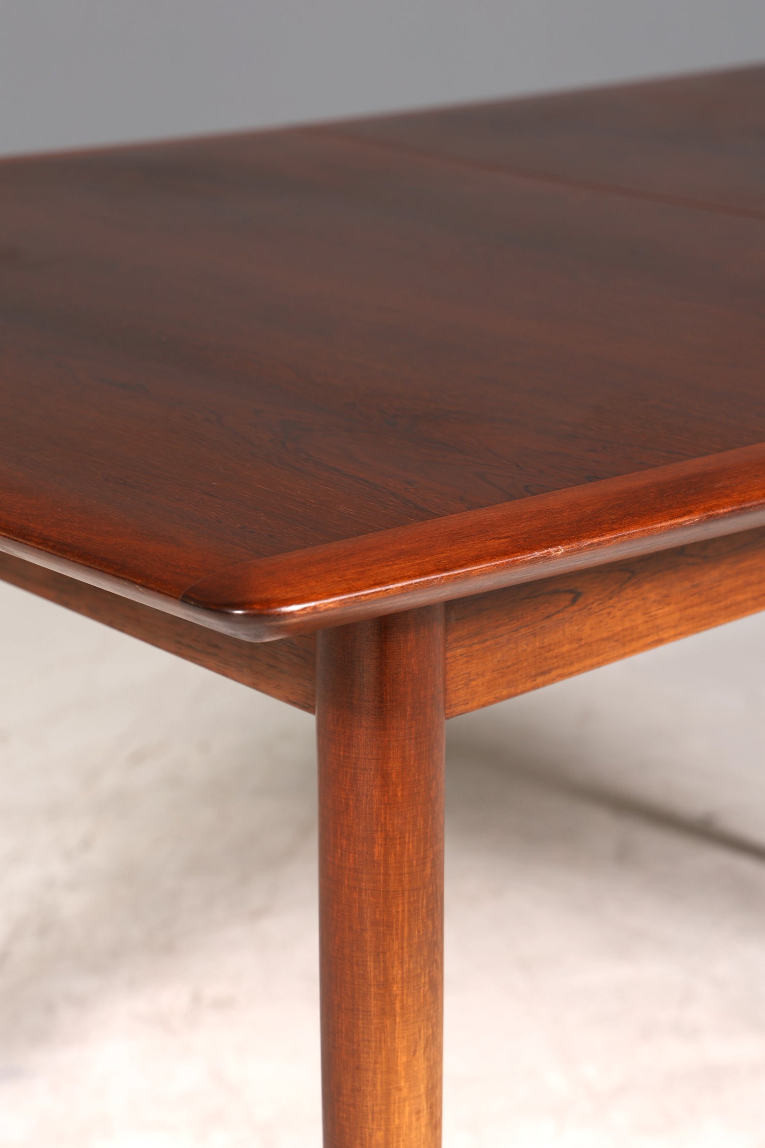 E915 Finish cm Schlichter Mid Century Esstisch ausziehbarer Vintage Tisch Retro Küchentisch