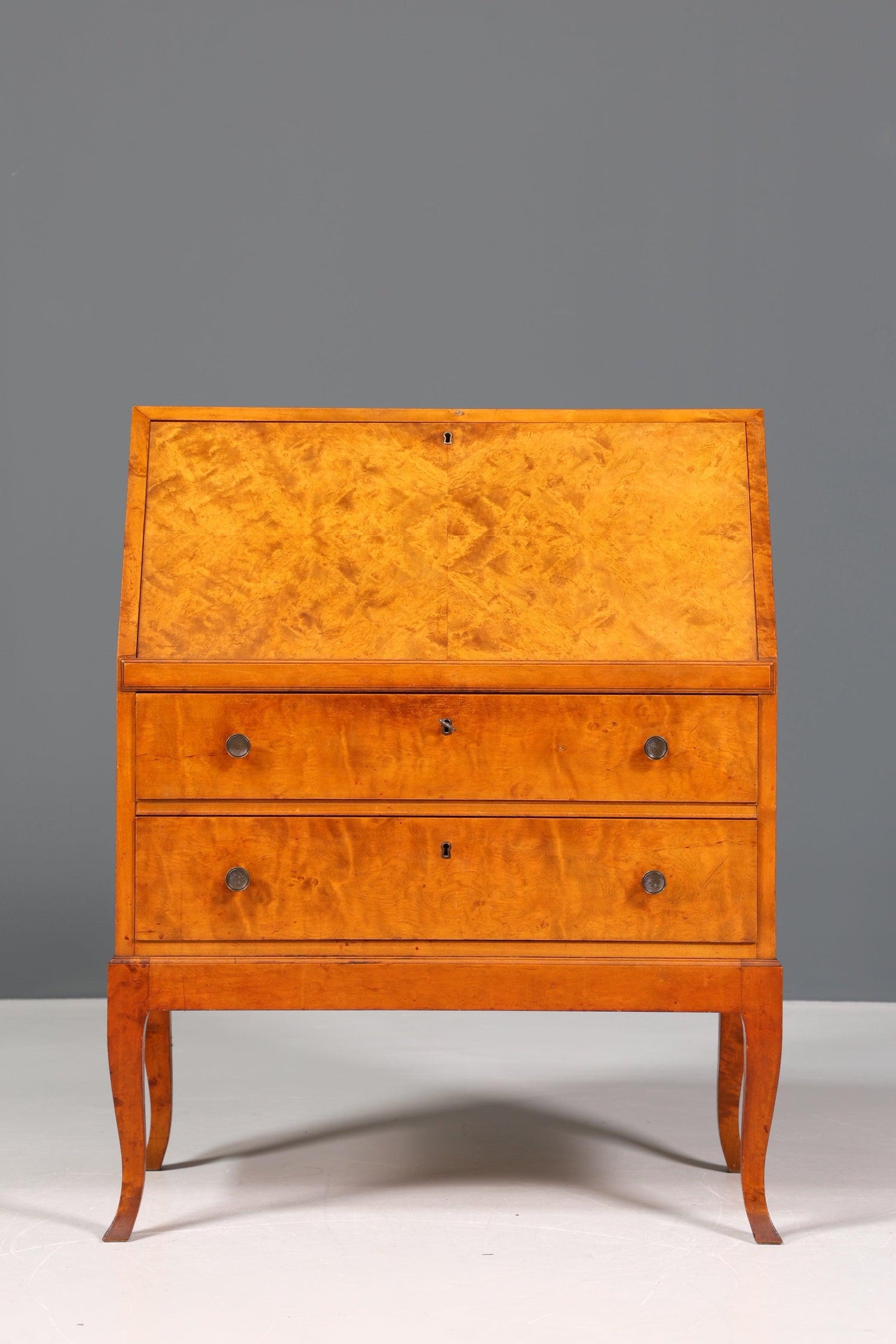 Stilvoller Schwedischer Sekretär um 1930 echt Holz Büro Kommode Schreibkommode