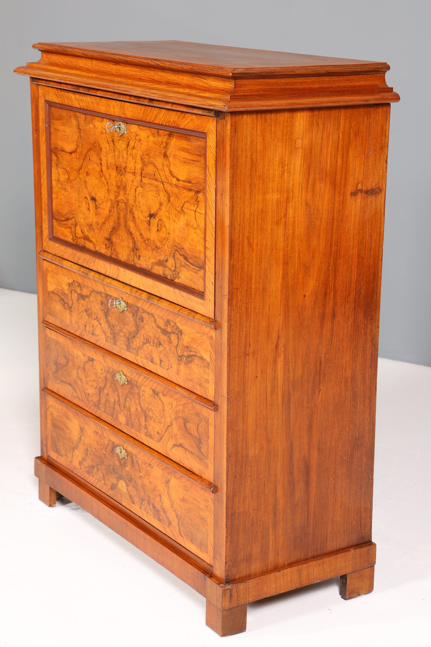 Wunderschöner Louis Philippe Sekretär um 1880 Gründerzeit Vertiko Antik Schrank Chiffoniere