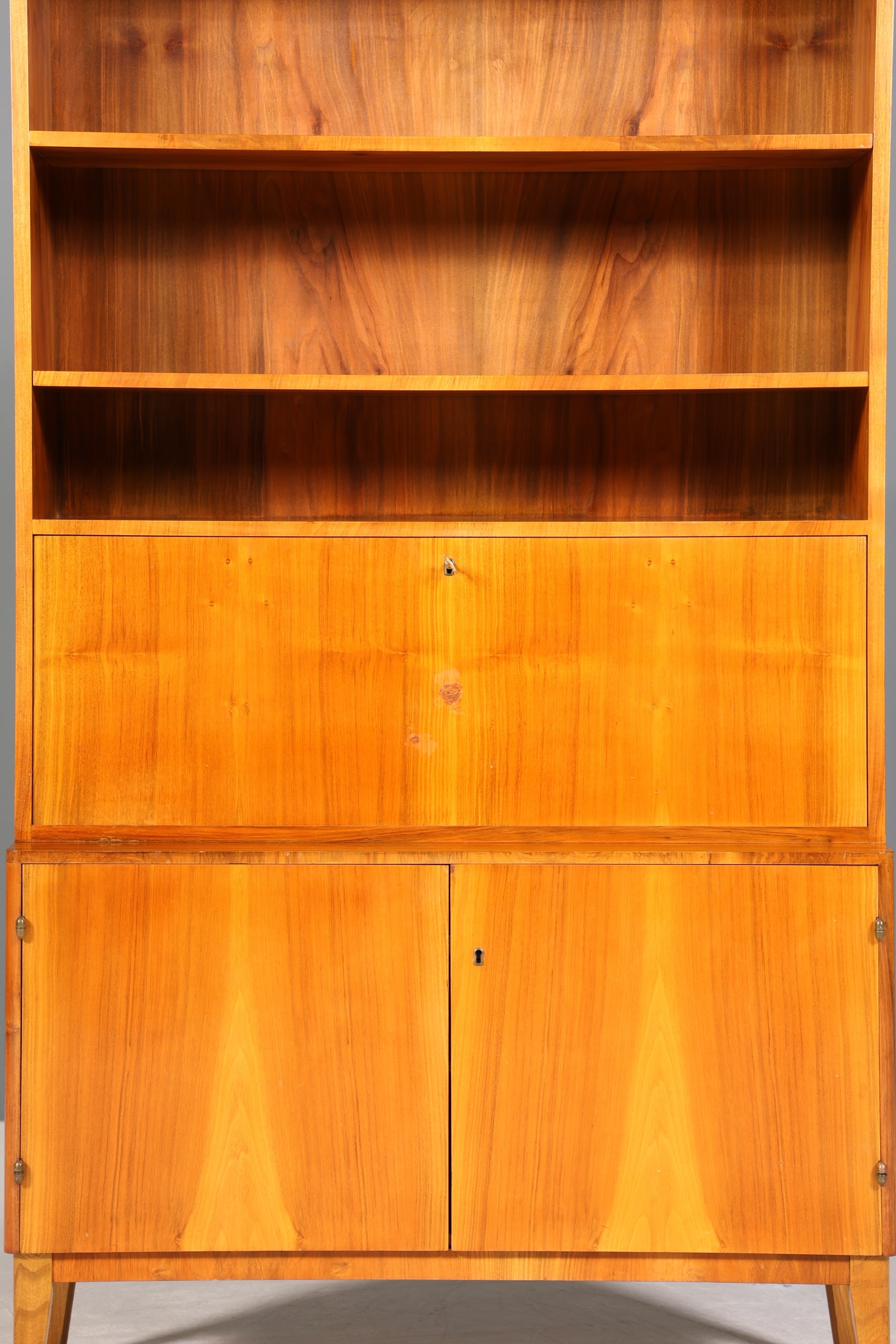 Wunderschöner Mid Century Schrank Sekretär Vintage Bücherregal Retro Highboard Regal 60s