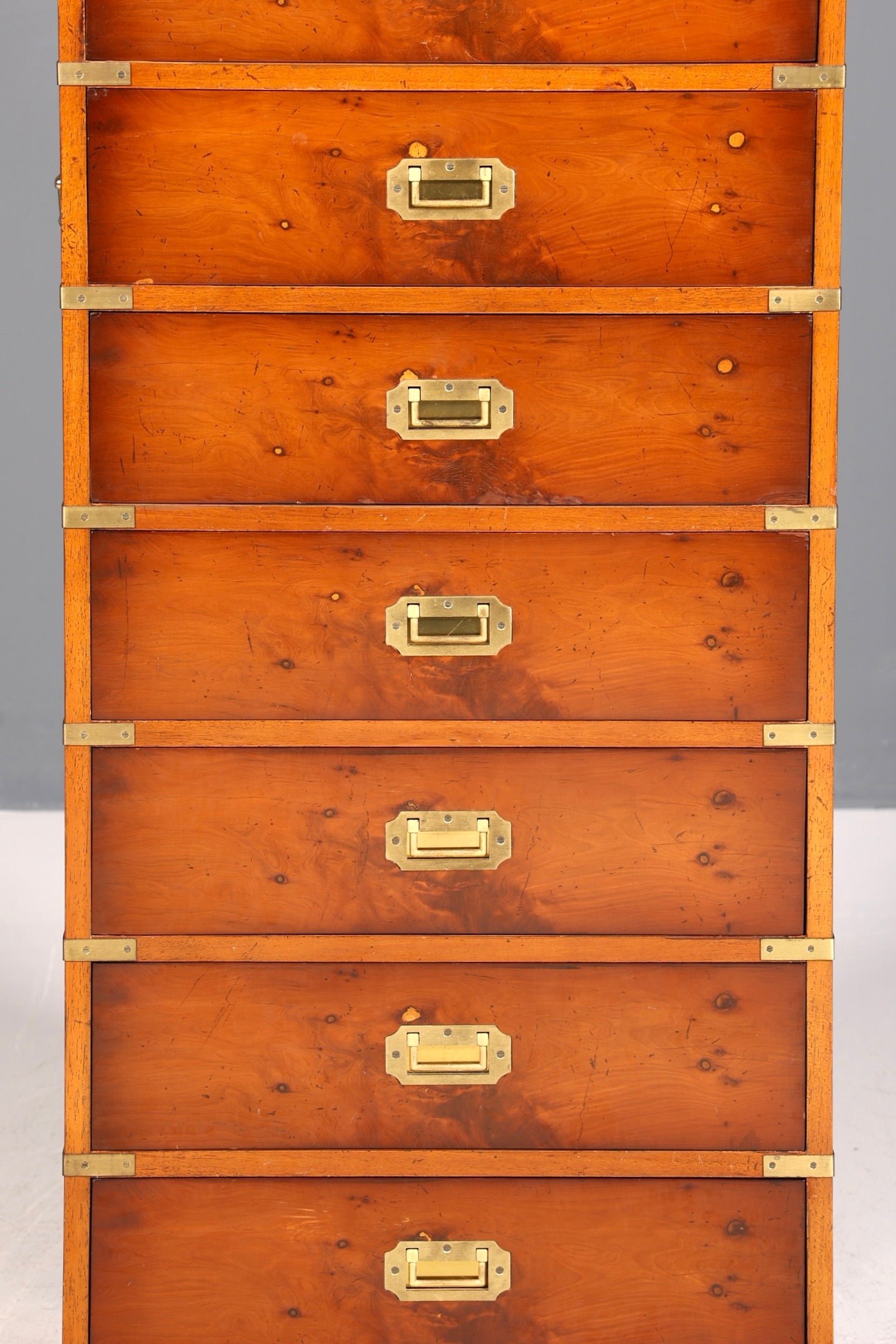 Wunderschöne Maritime Kommode Englisch Vertiko Military Chest Schrank Schubladenkommode