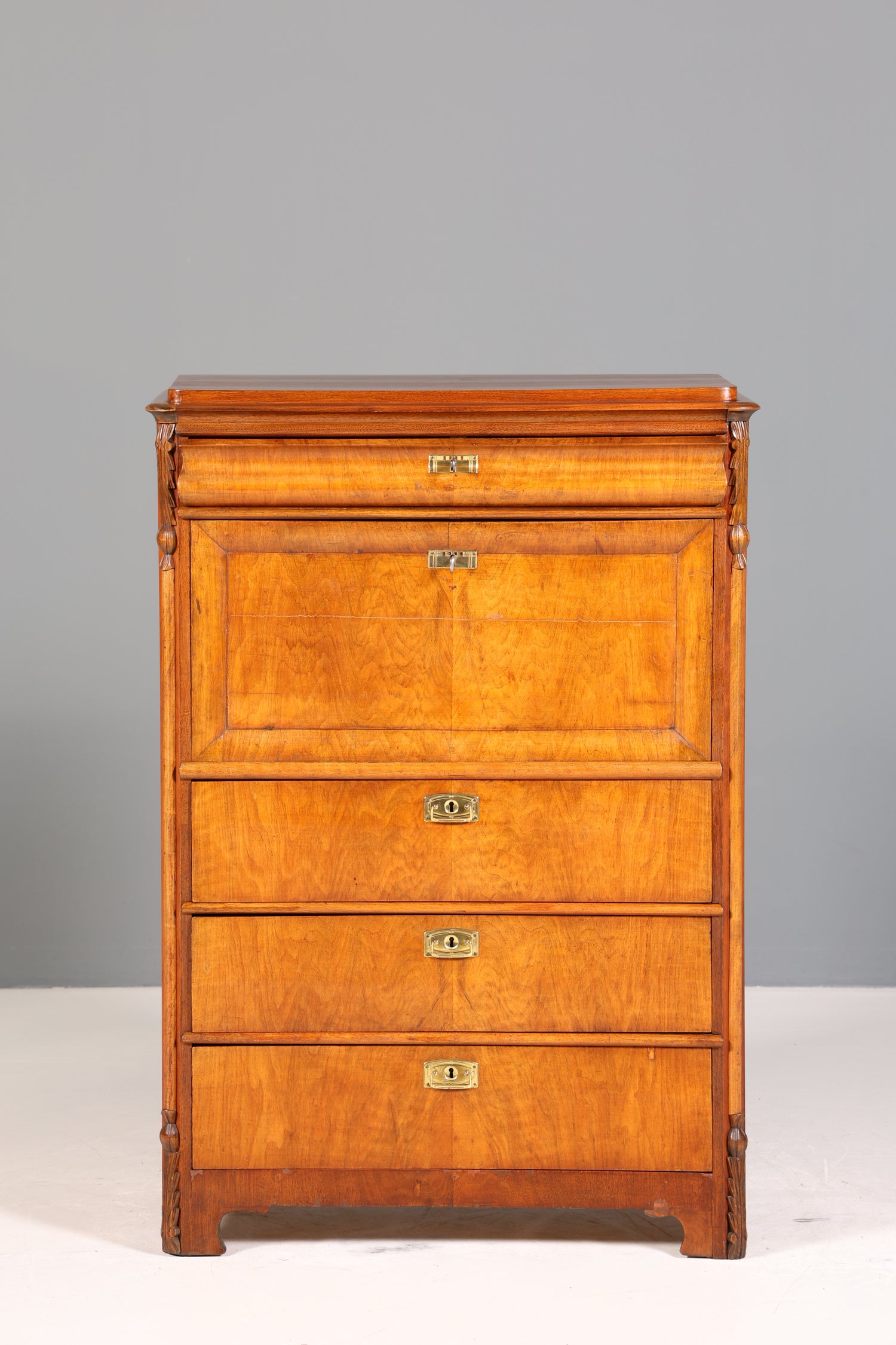 Wunderschöner Jugendstil Sekretär Gründerzeit Vertiko Antik Kommode um 1900