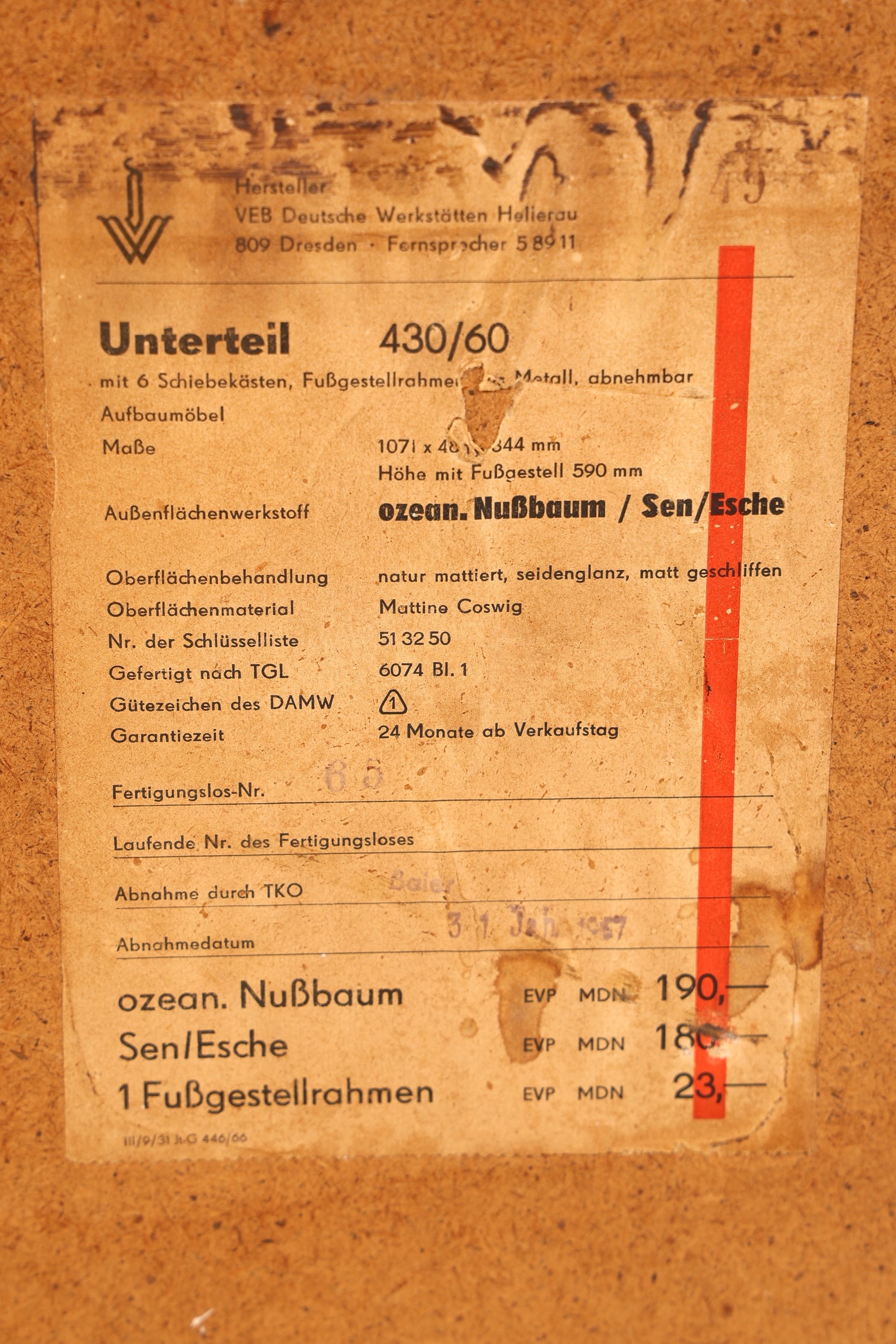 Schlichte Original Hellerau Kommode Joachim Nebelung 430 Bauhaus Retro Schrank